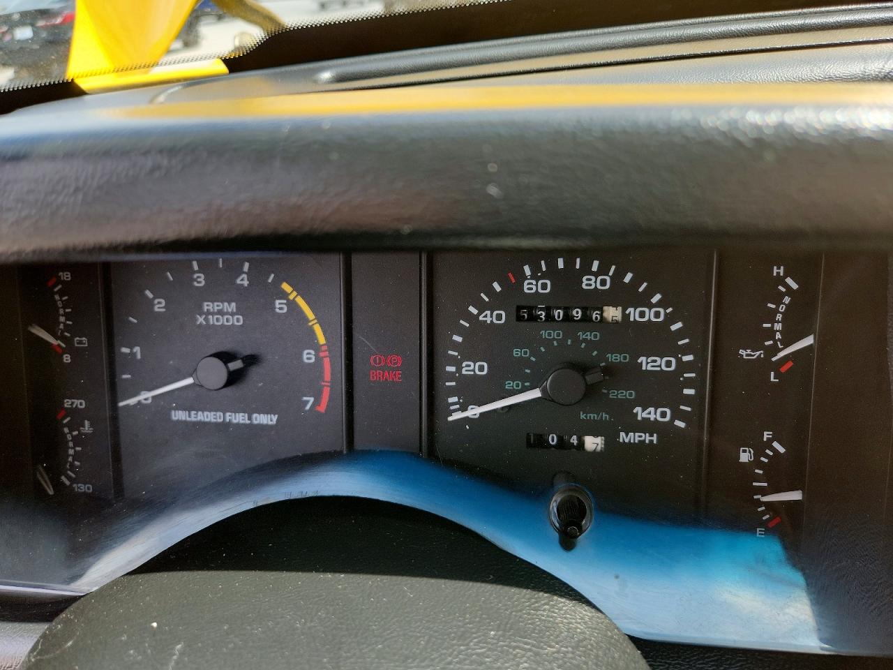 1993 Ford Mustang Lx Yellow vin: 1FACP44E2PF205578