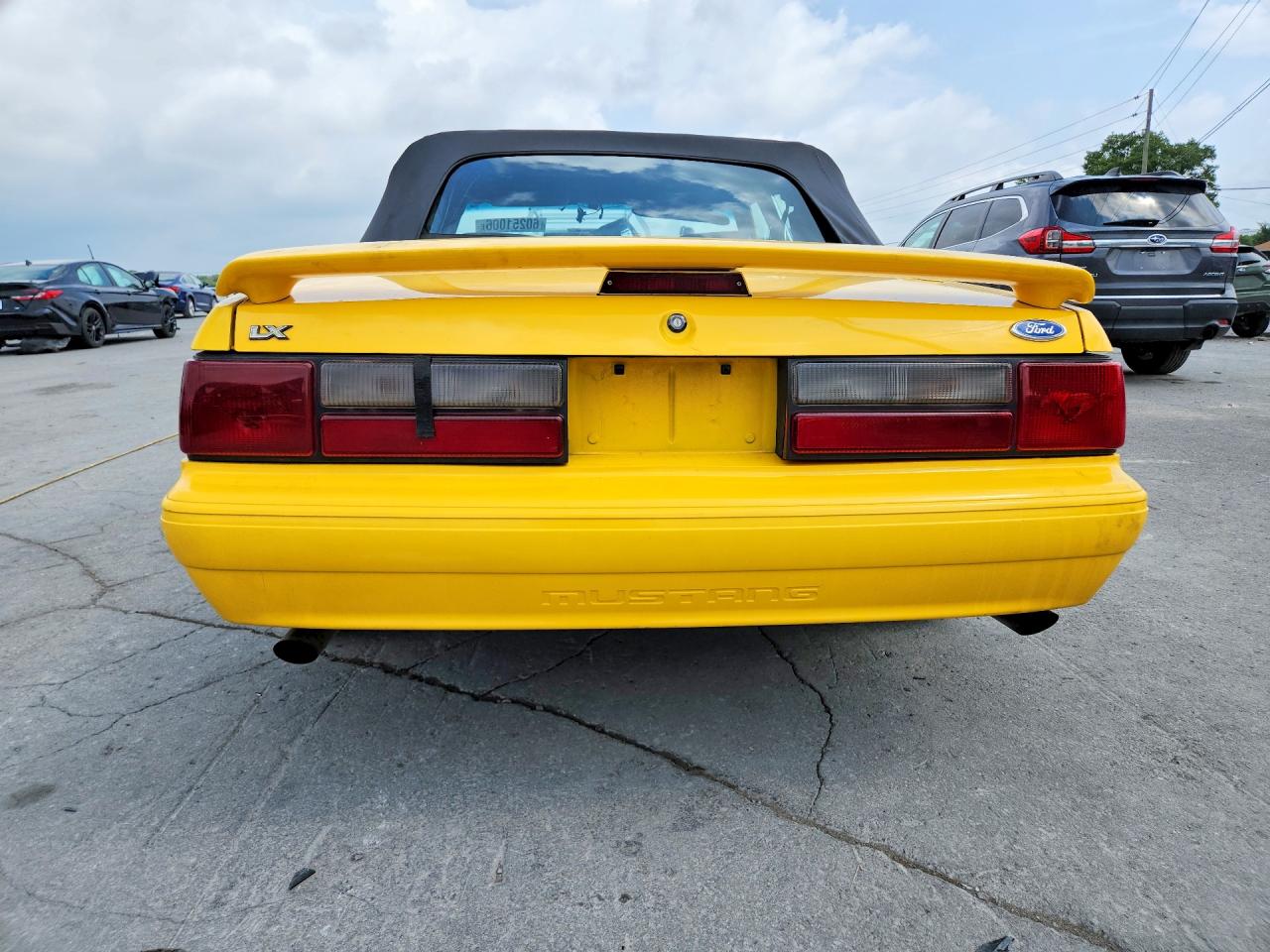 1993 Ford Mustang Lx Yellow vin: 1FACP44E2PF205578