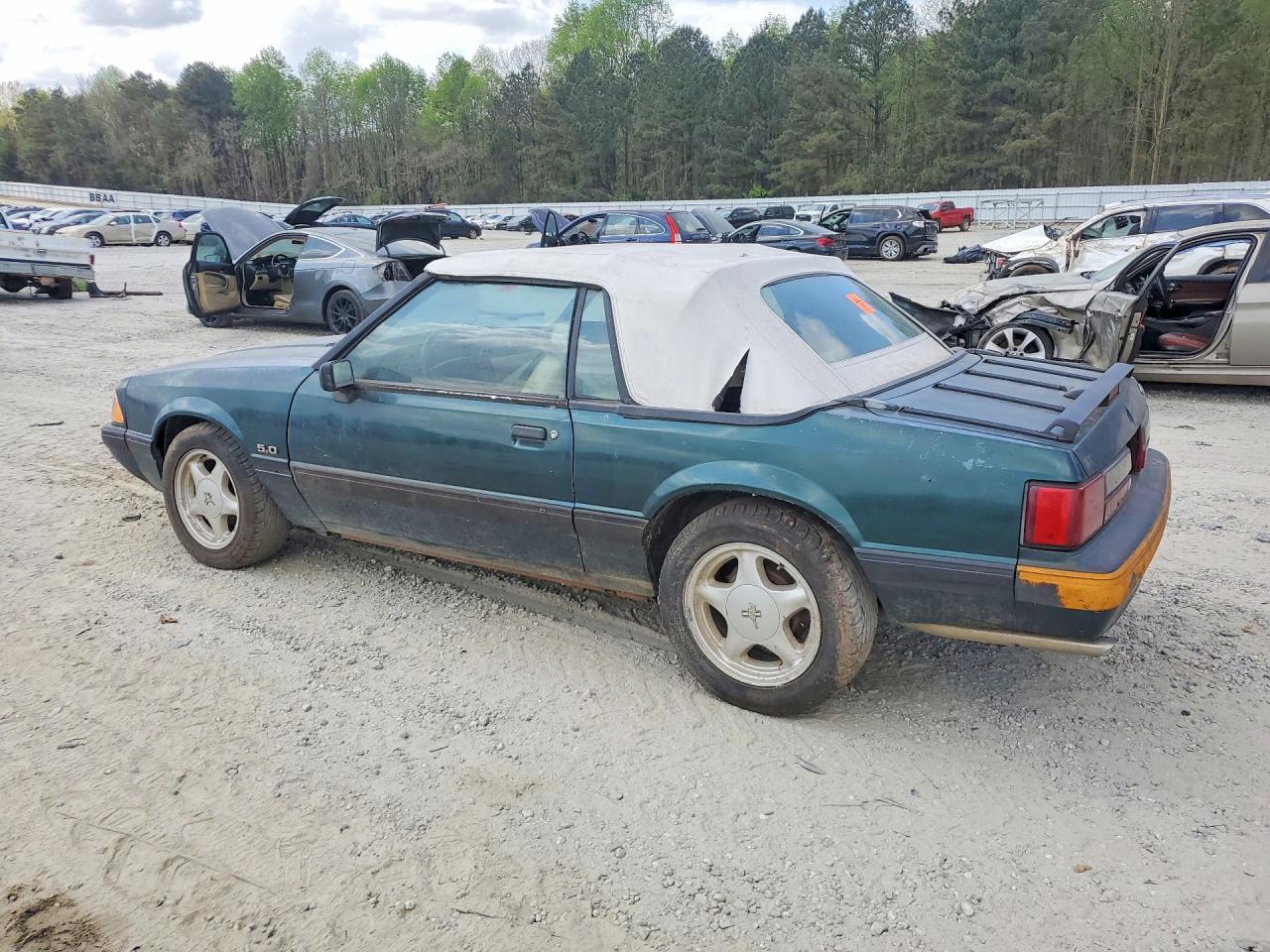1991 Ford Mustang Green vin: 1FACP44E3MF102827
