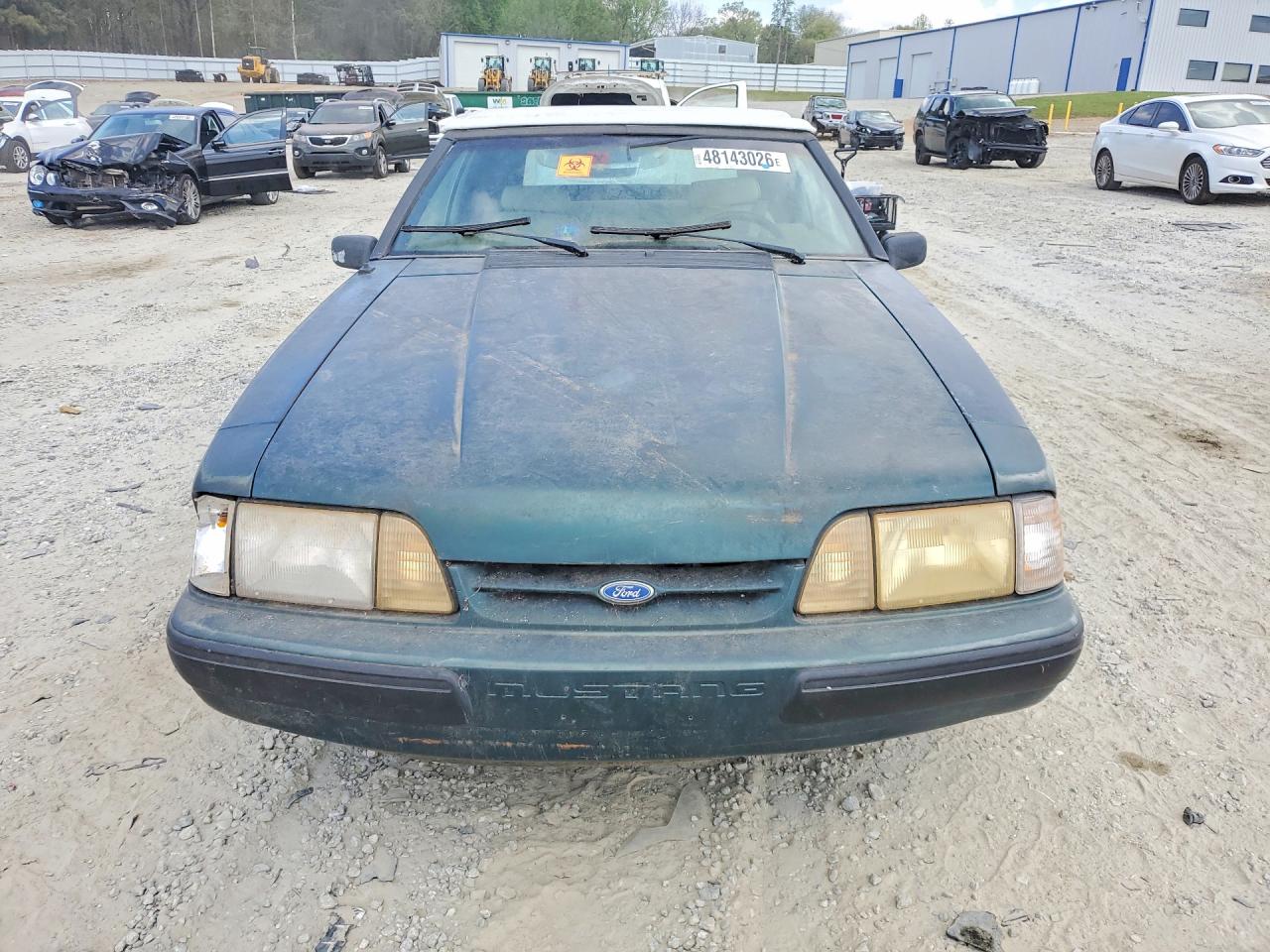 1991 Ford Mustang Green vin: 1FACP44E3MF102827