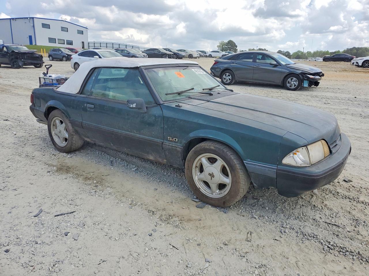 1991 Ford Mustang Green vin: 1FACP44E3MF102827