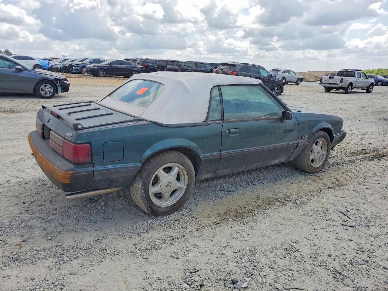 1991 Ford Mustang Green vin: 1FACP44E3MF102827