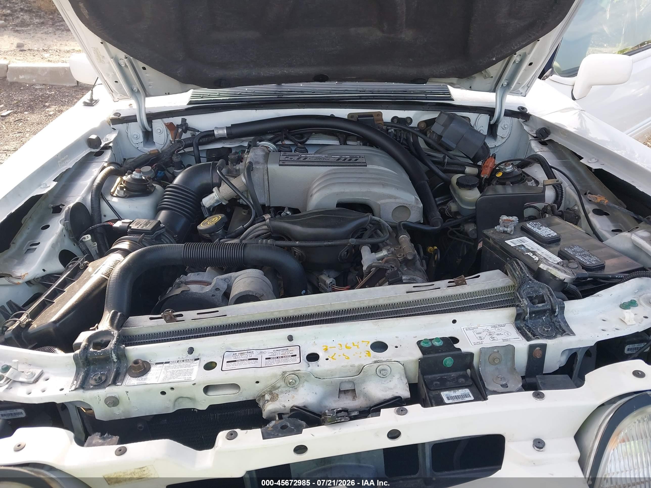 1993 Ford Mustang Lx White vin: 1FACP44E4PF198438