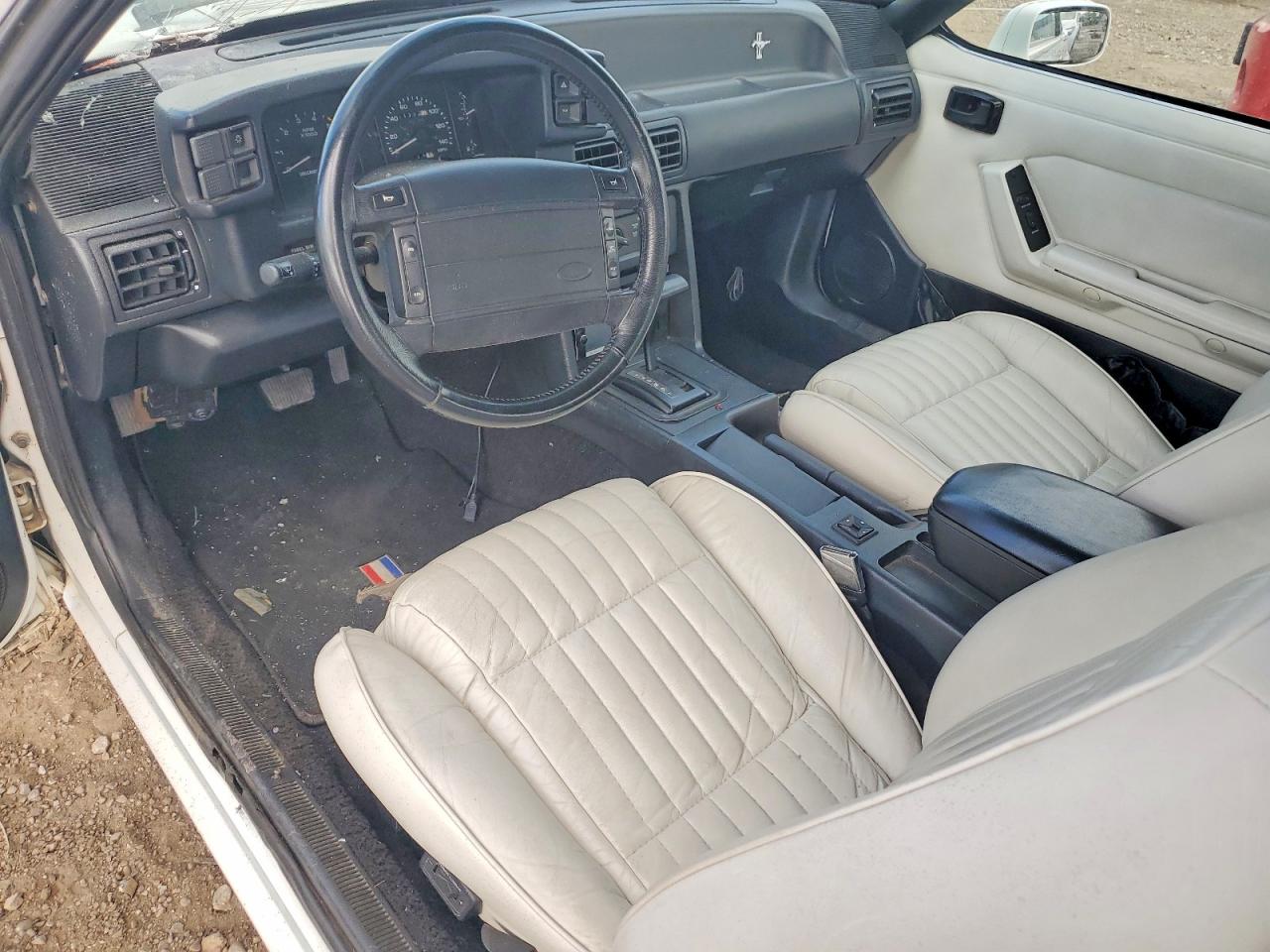 1993 Ford Mustang Lx White vin: 1FACP44E6PF156997