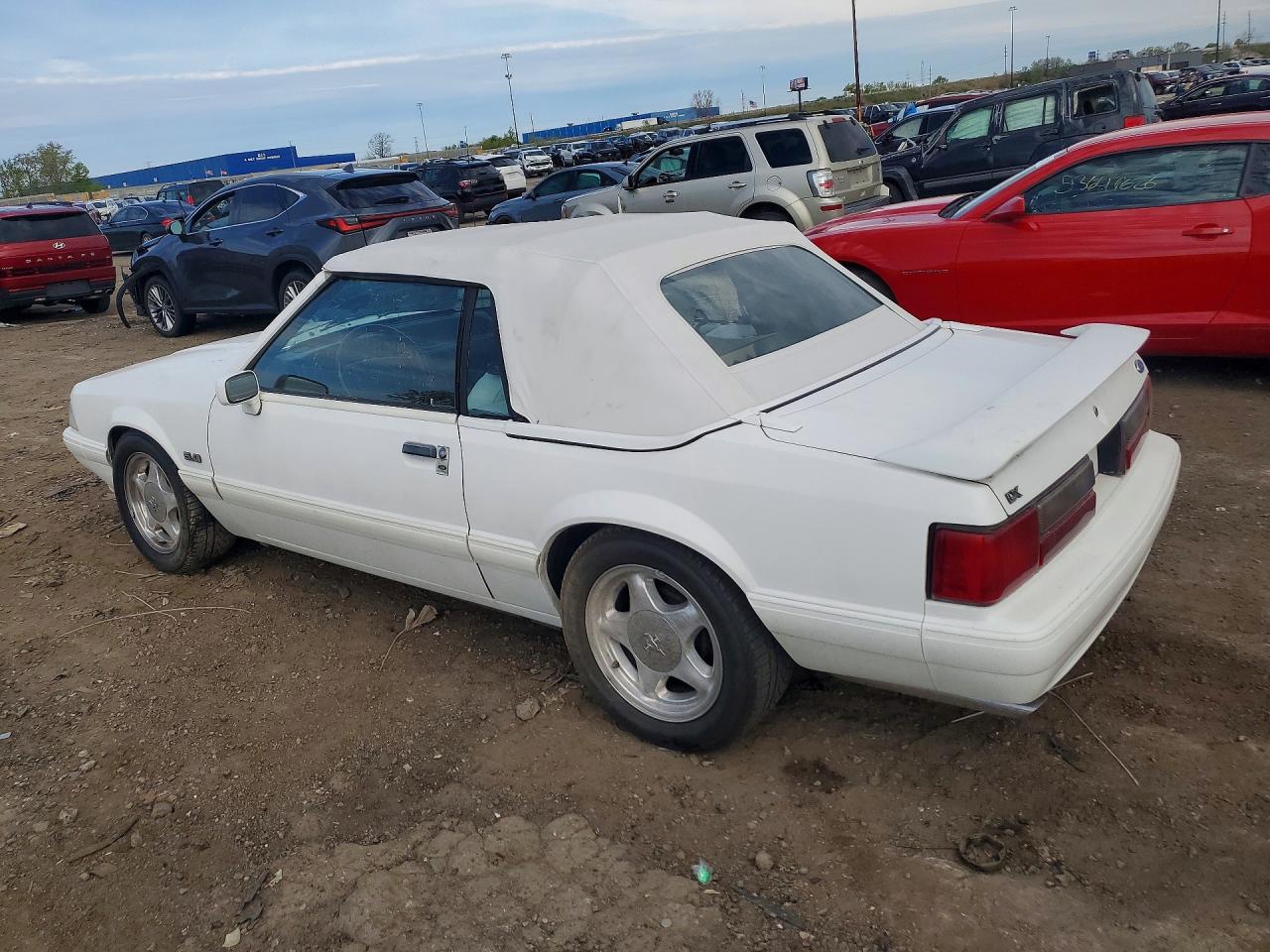 1993 Ford Mustang Lx White vin: 1FACP44E6PF156997