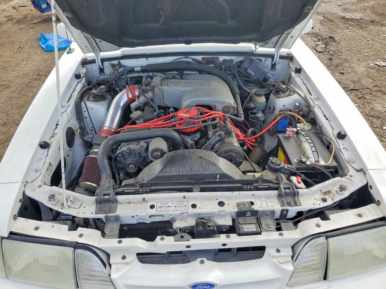 1993 Ford Mustang Lx White vin: 1FACP44E6PF156997