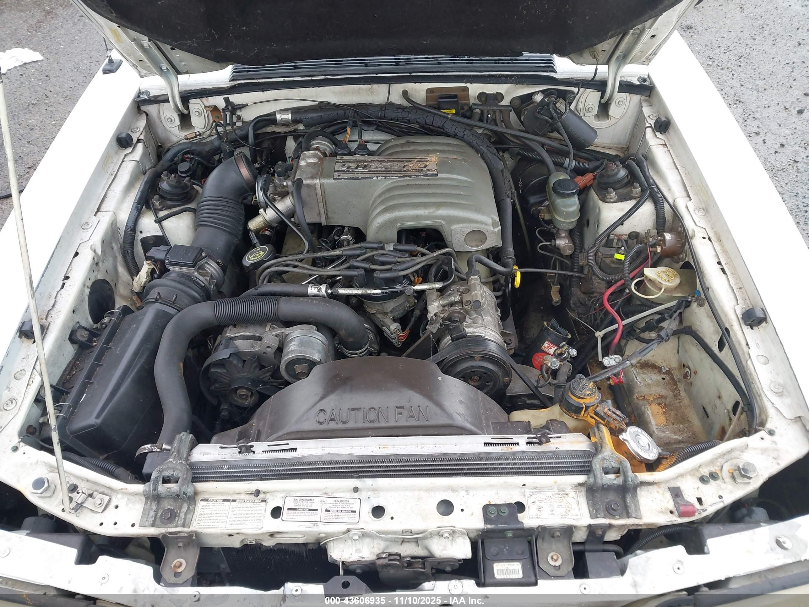1991 Ford Mustang Lx White vin: 1FACP44E9MF130454