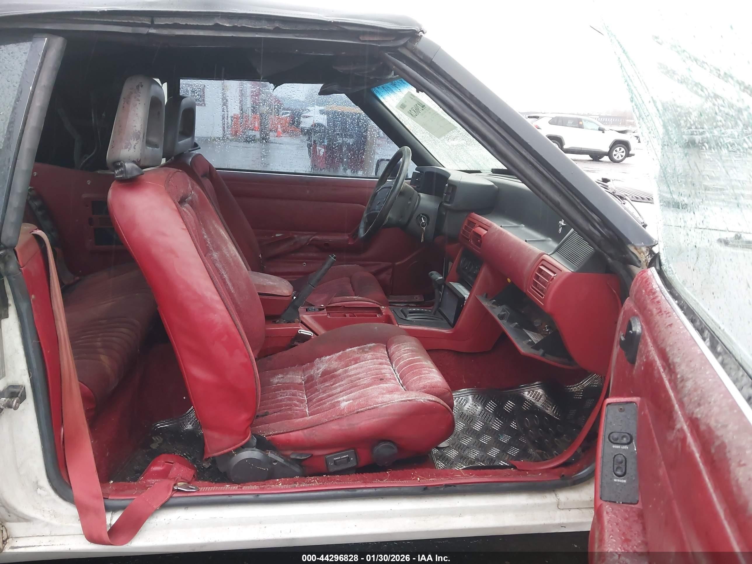 1991 Ford Mustang Lx White vin: 1FACP44EXMF184166
