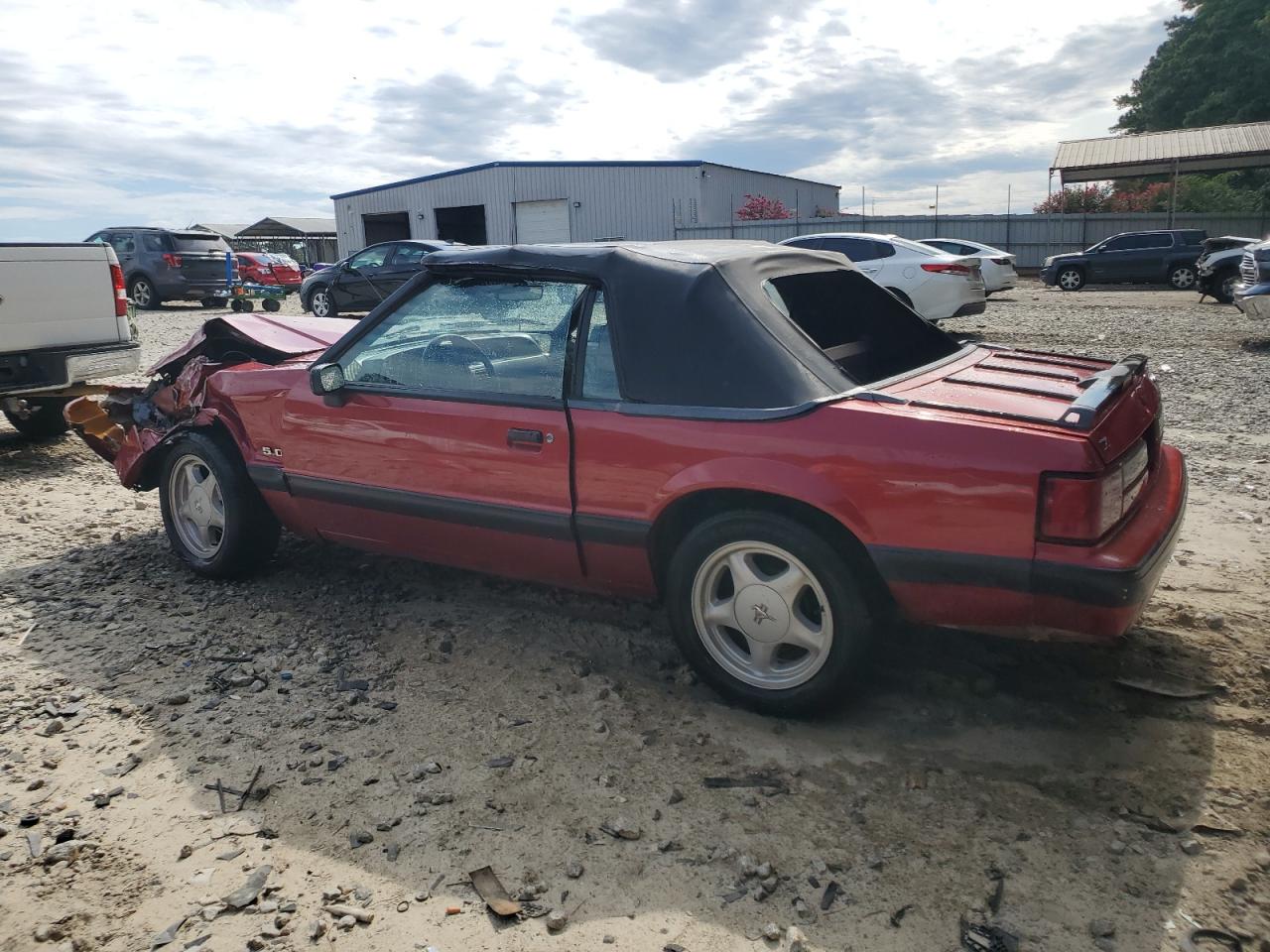 1991 Ford Mustang Lx Burgundy vin: 1FACP44EXMF194129