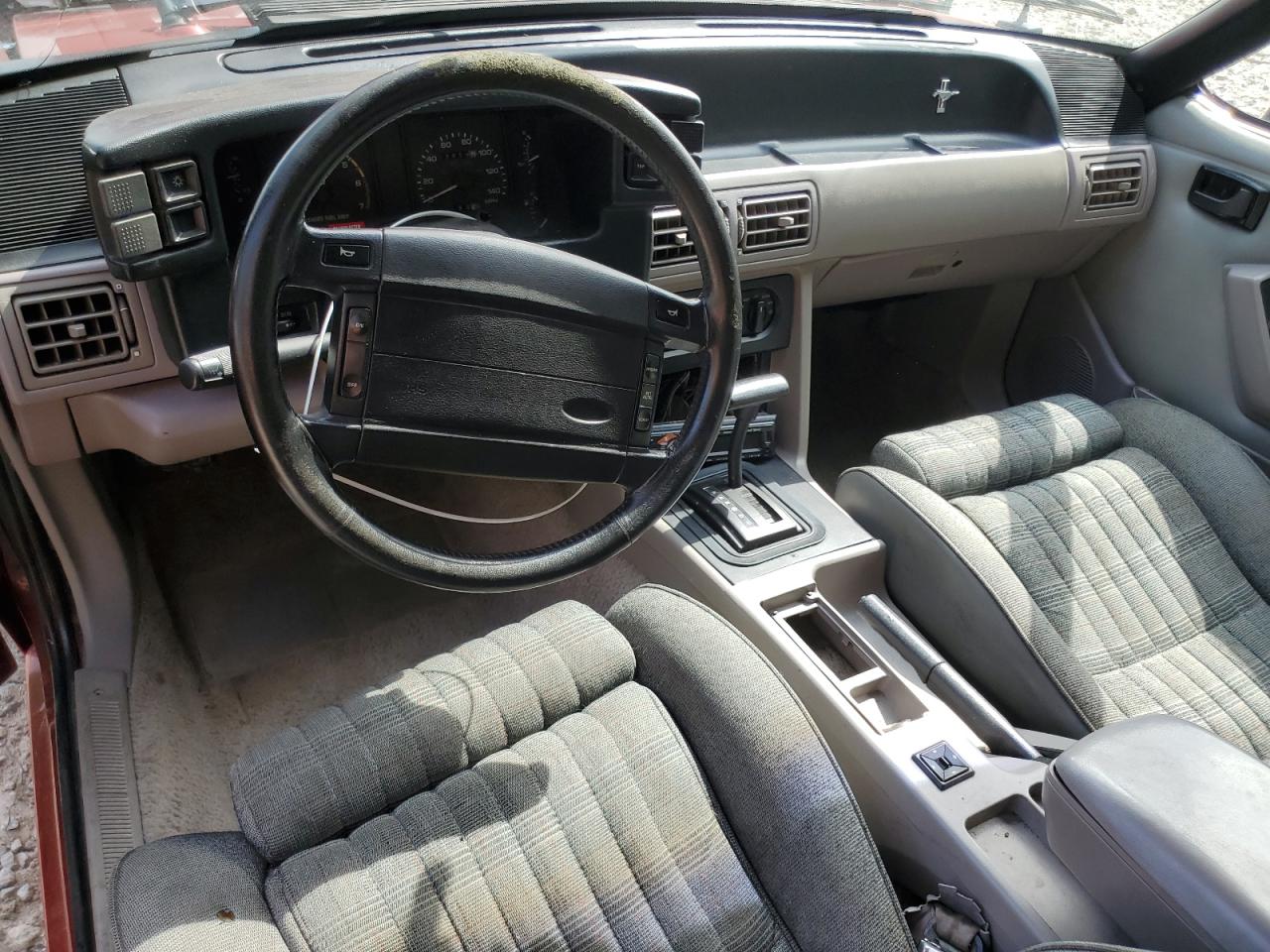 1991 Ford Mustang Lx Burgundy vin: 1FACP44EXMF194129
