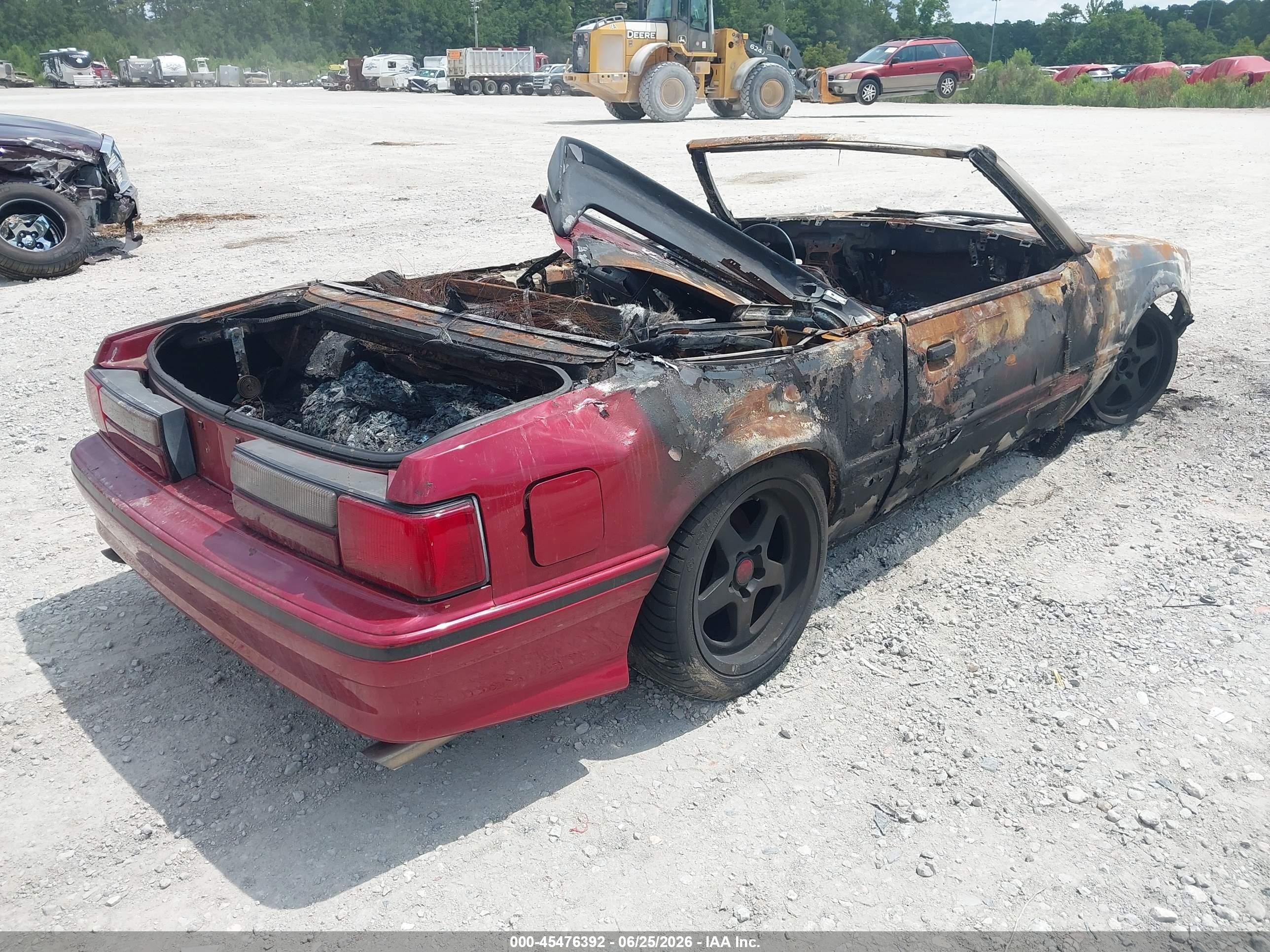 1992 Ford Mustang Lx Red vin: 1FACP44M0NF124163
