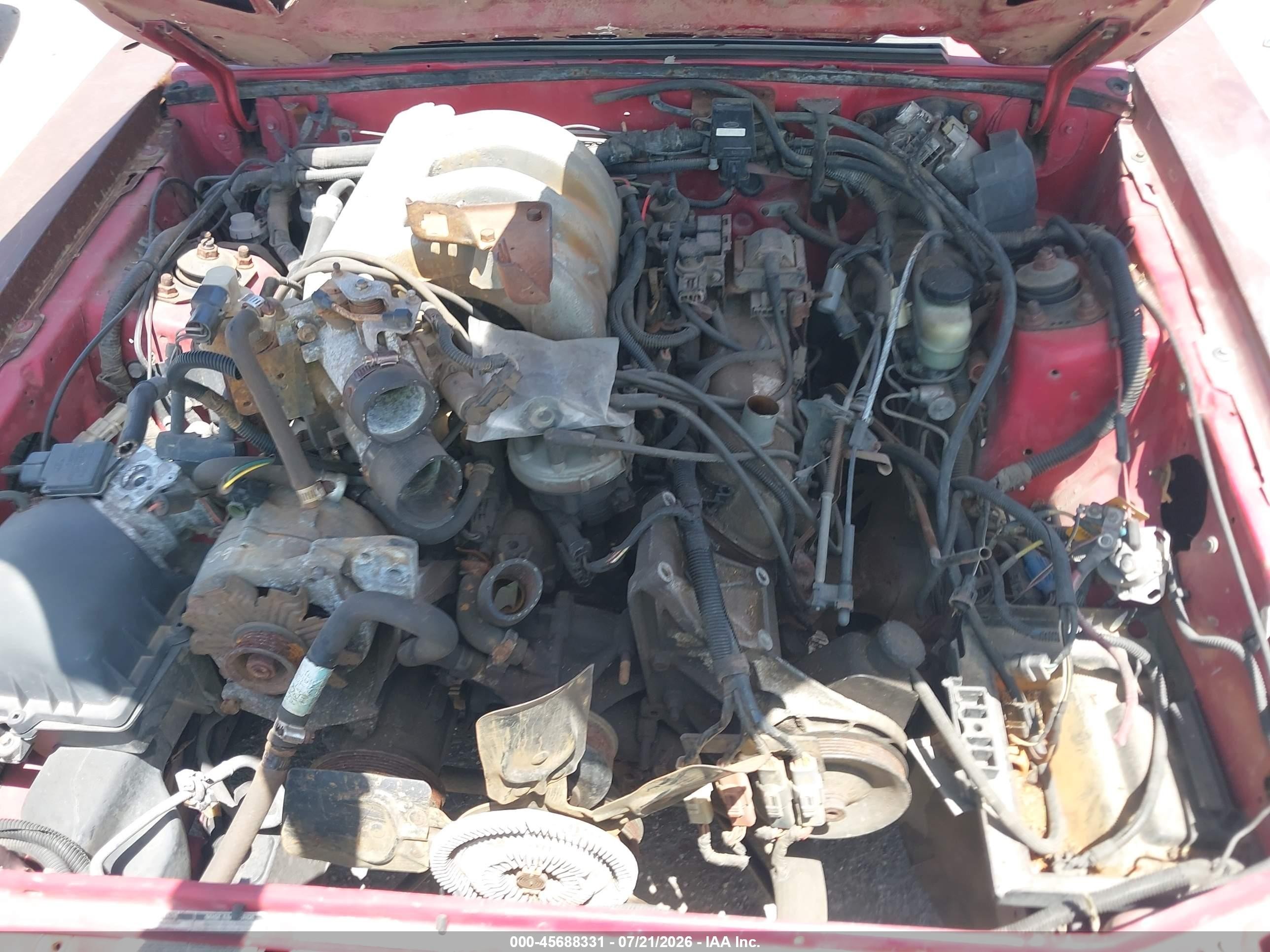 1993 Ford Mustang Lx Red vin: 1FACP44M0PF162981