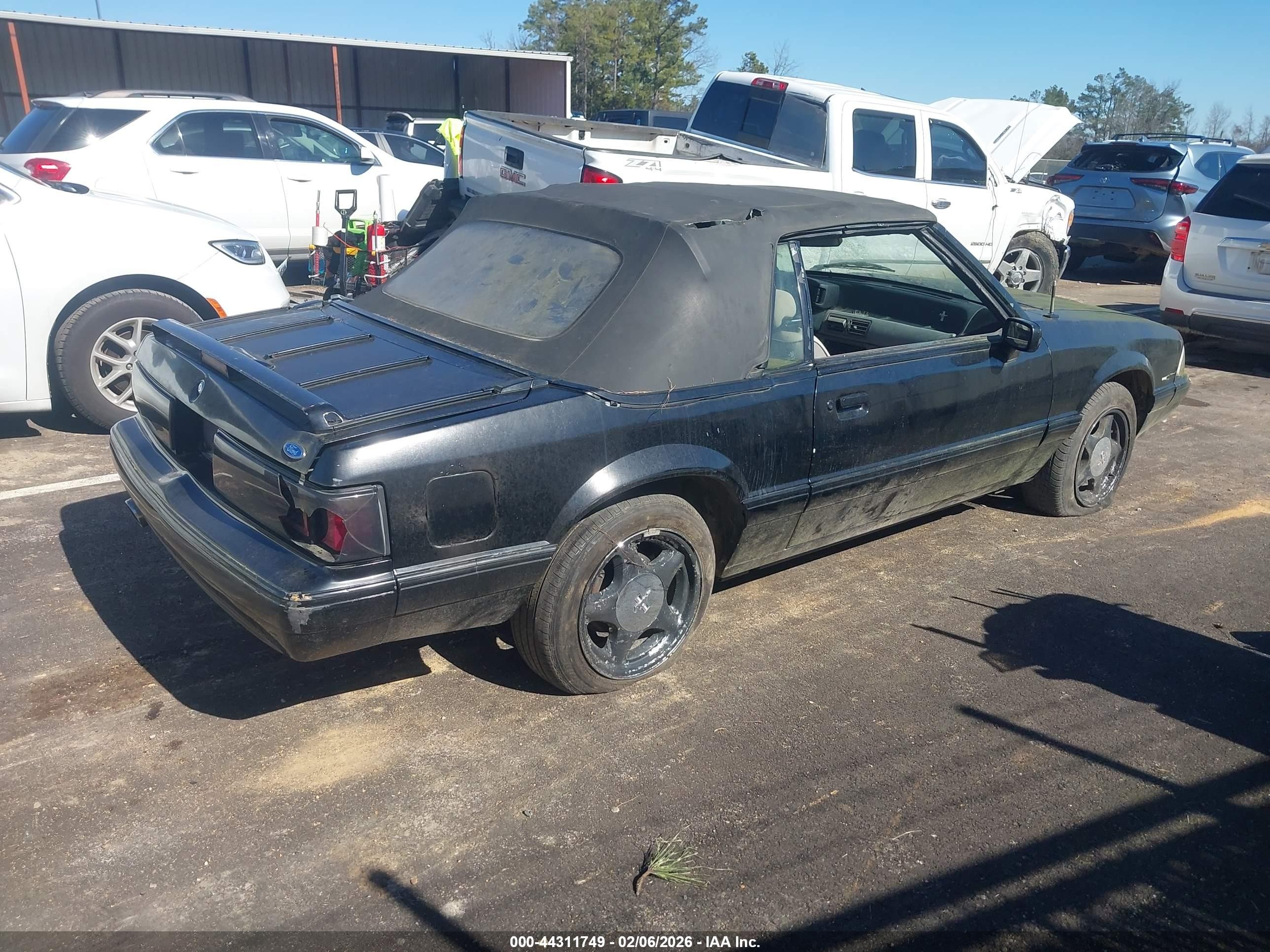 1991 Ford Mustang Lx Black vin: 1FACP44M3MF148925