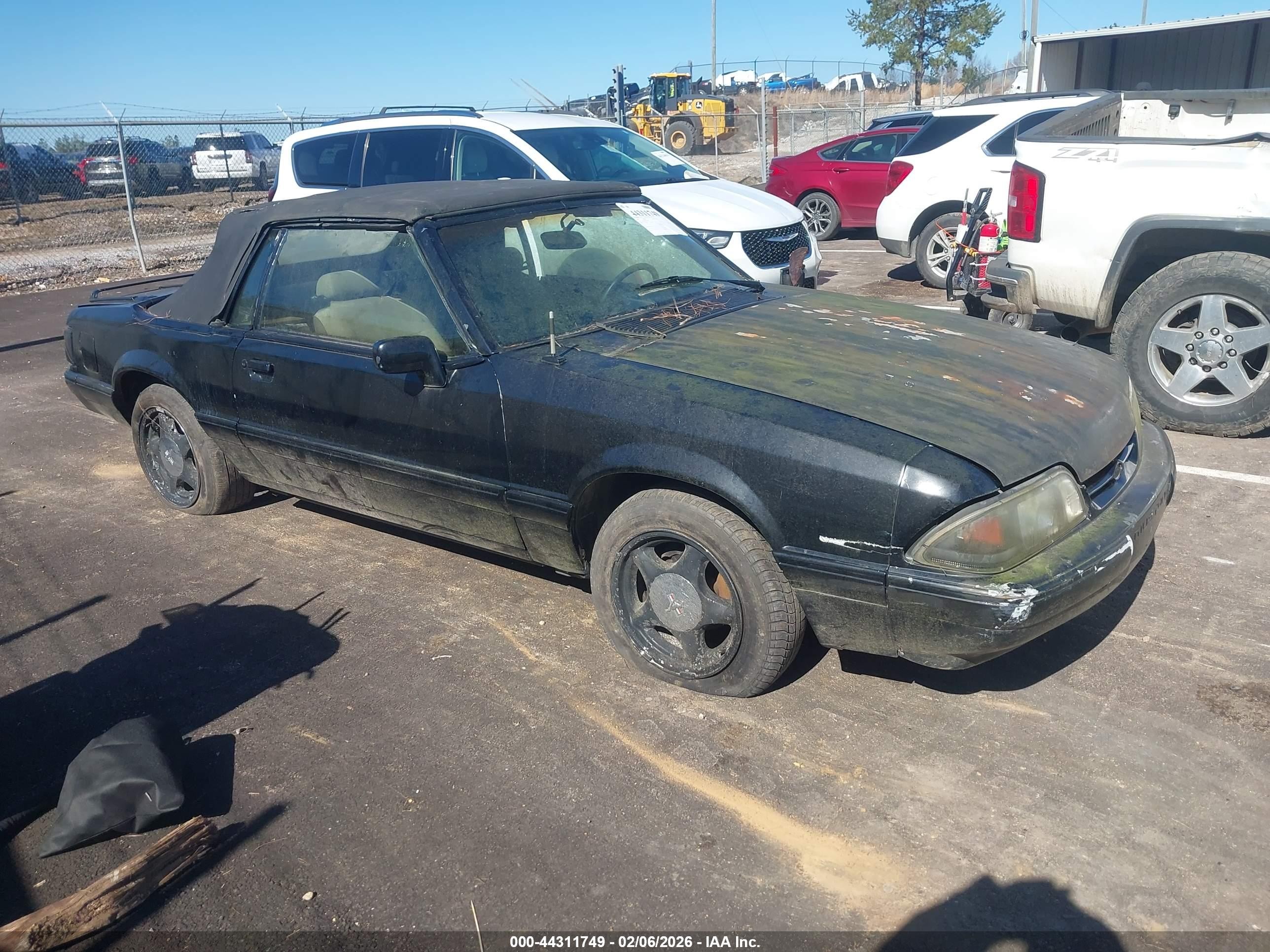 1991 Ford Mustang Lx Black vin: 1FACP44M3MF148925