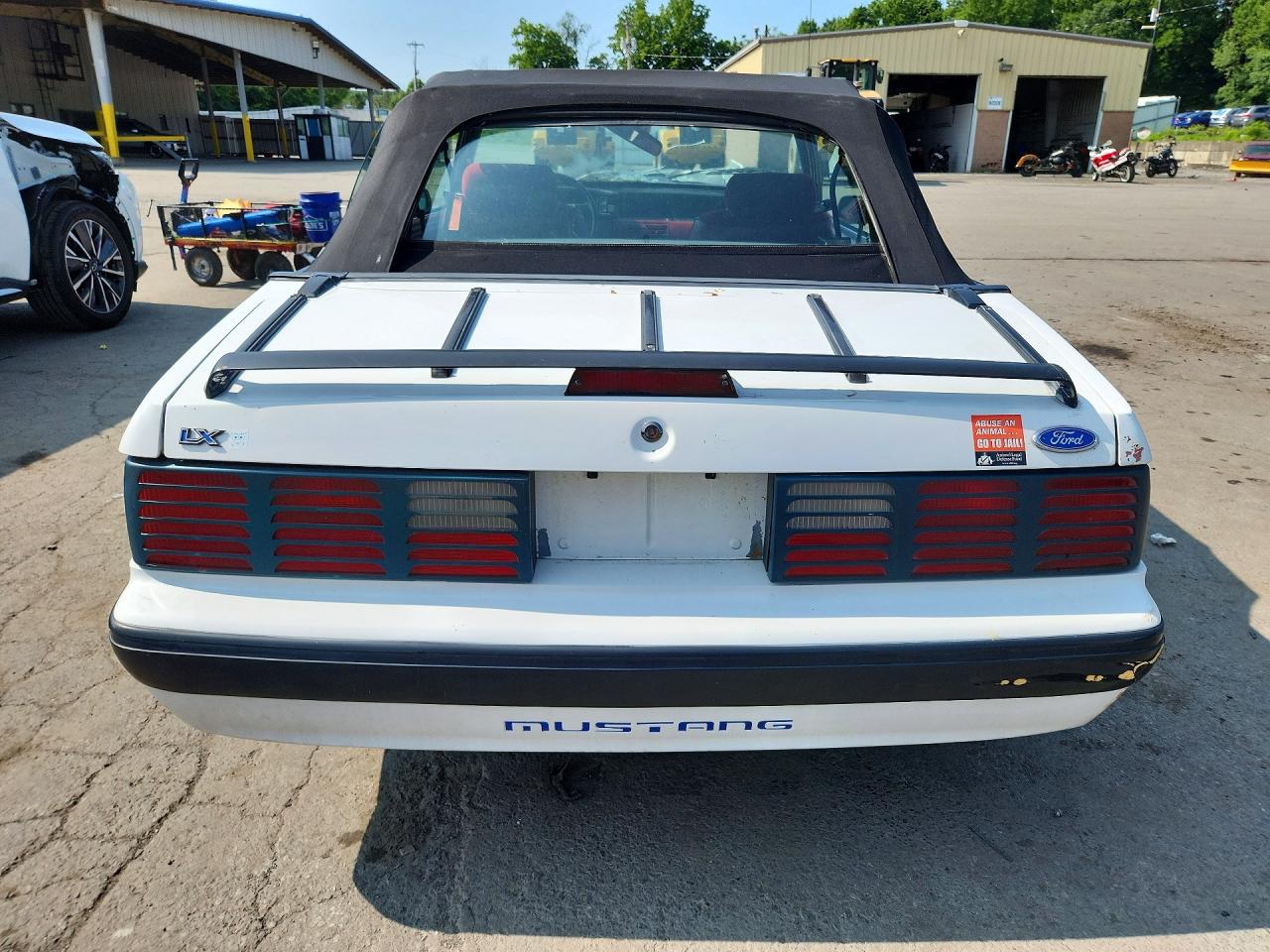 1991 Ford Mustang Lx White vin: 1FACP44M3MF162422