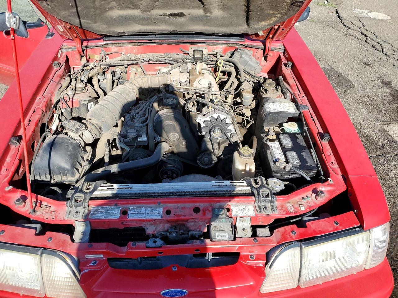 1993 Ford Mustang Lx Red vin: 1FACP44M4PF157931