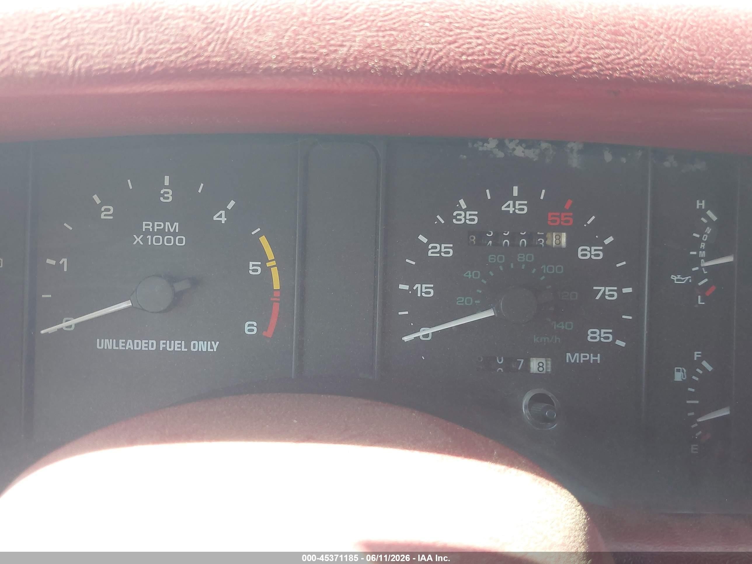 1993 Ford Mustang Lx Бордовый vin: 1FACP44M6PF150124