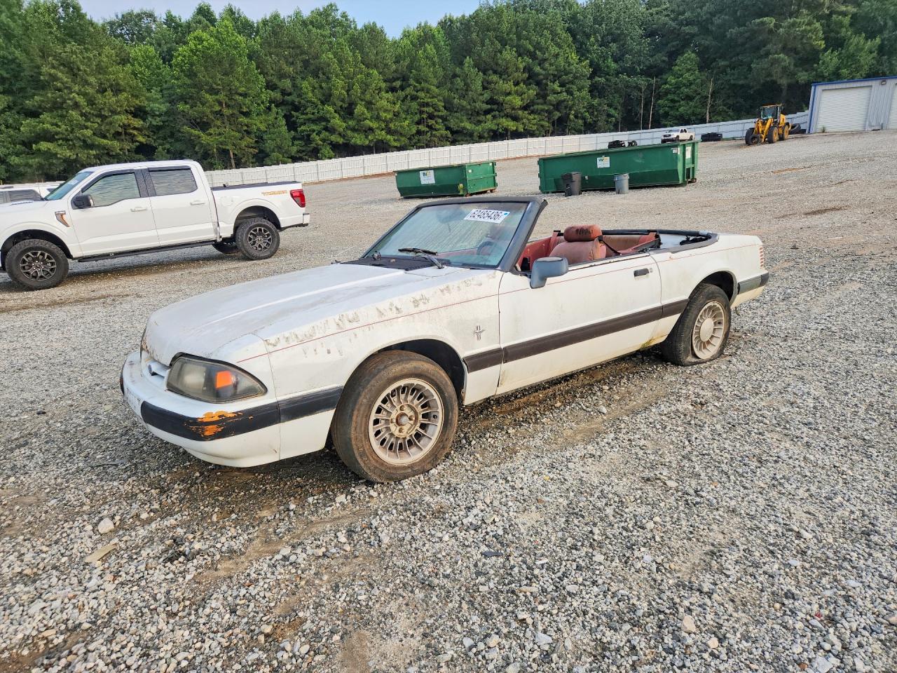1991 Ford Mustang Lx White vin: 1FACP44M7MF170197