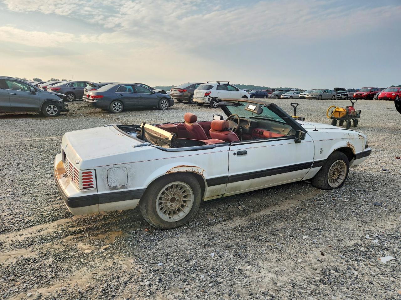 1991 Ford Mustang Lx White vin: 1FACP44M7MF170197