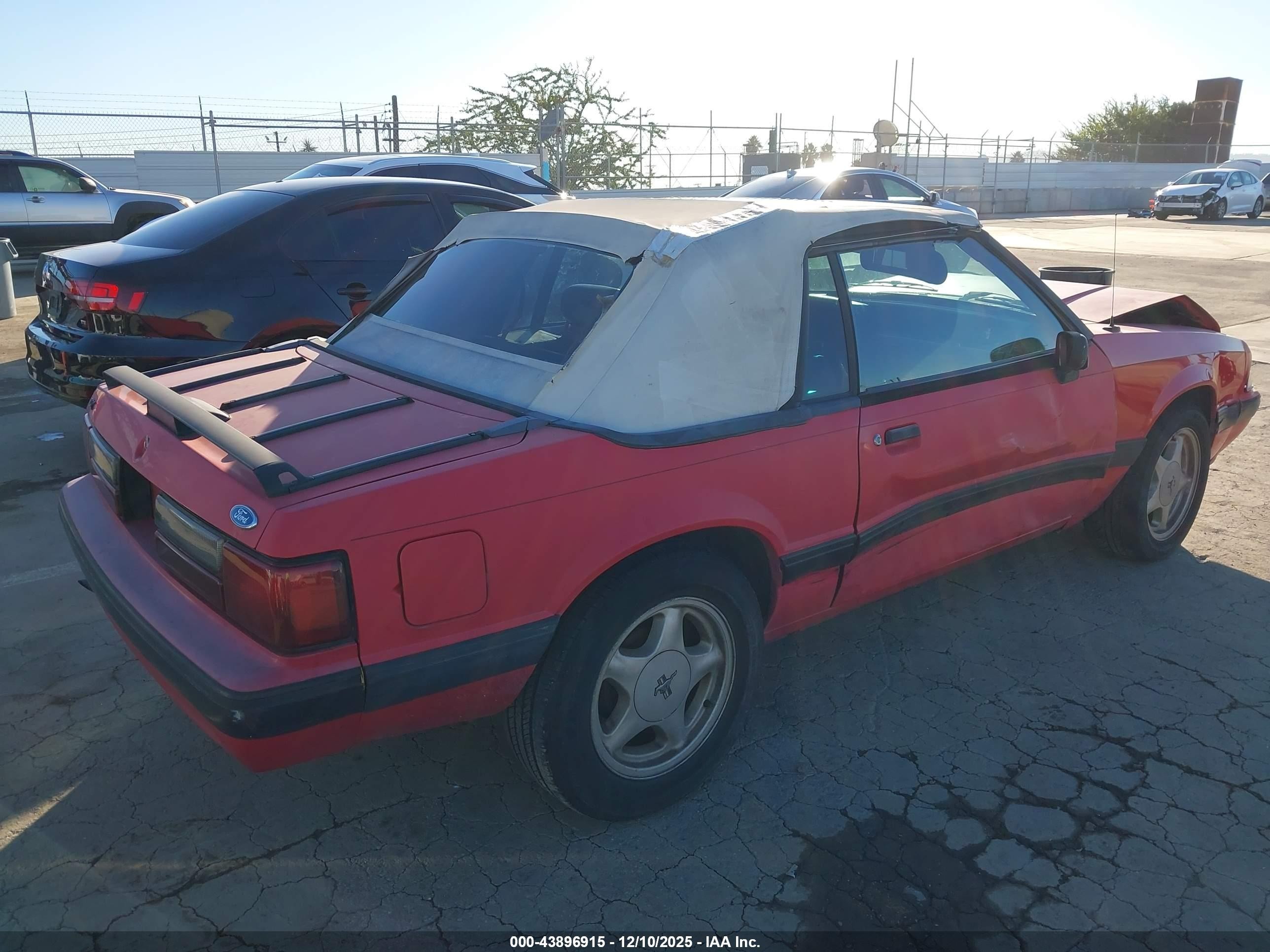 1991 Ford Mustang Lx Red vin: 1FACP44M8MF191611