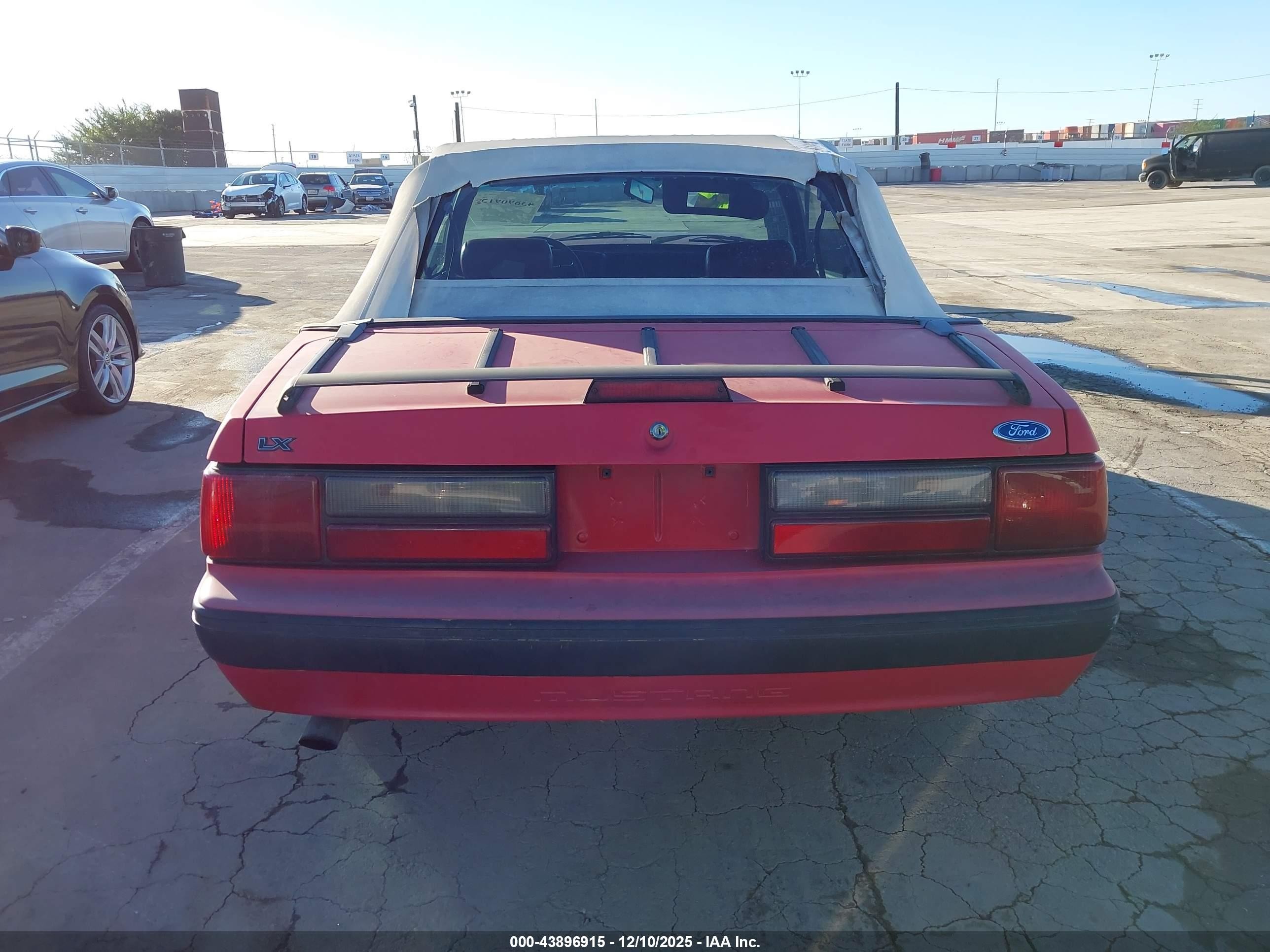 1991 Ford Mustang Lx Red vin: 1FACP44M8MF191611