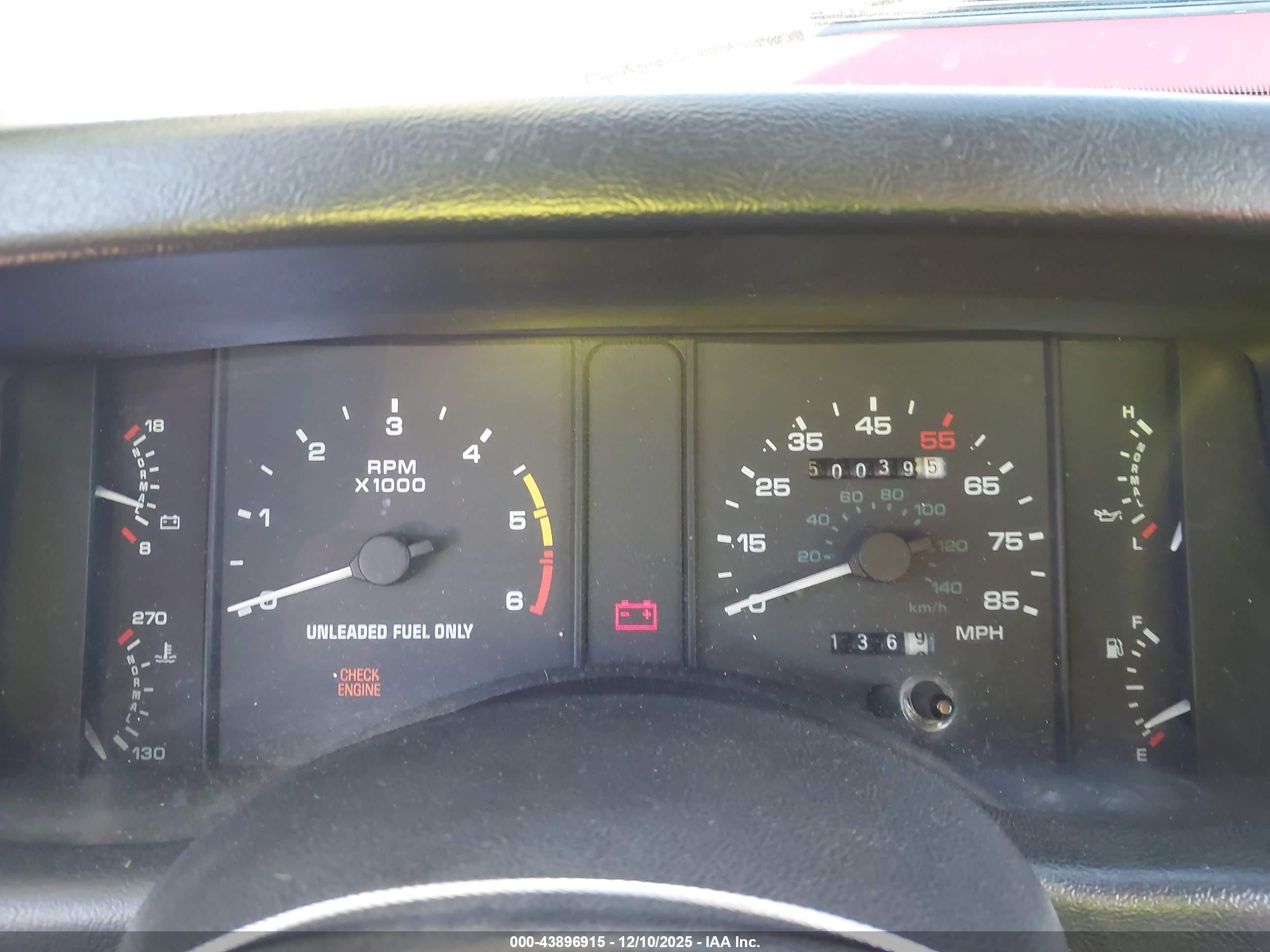 1991 Ford Mustang Lx Red vin: 1FACP44M8MF191611