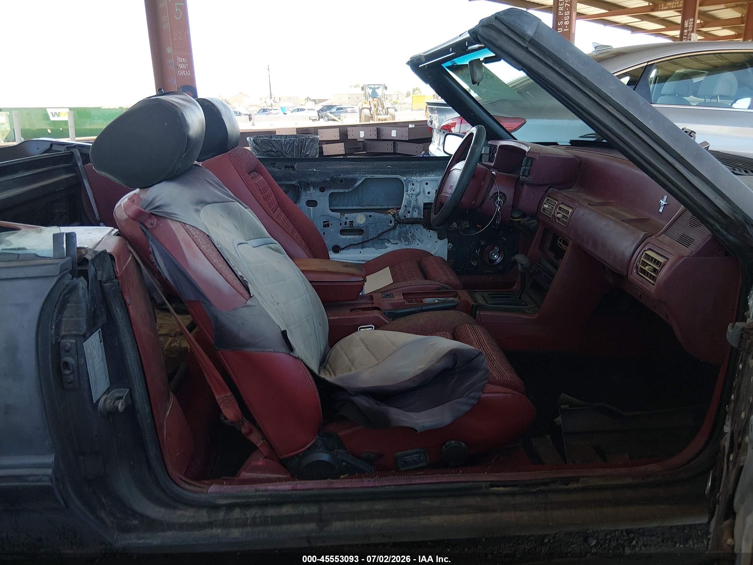 1993 Ford Mustang Lx Gray vin: 1FACP44M8PF188048