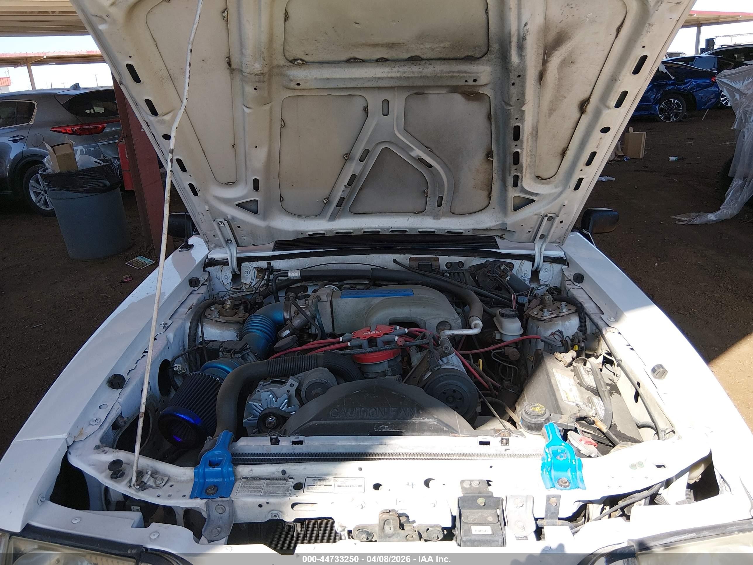 1991 Ford Mustang Gt/cobra Gt White vin: 1FACP45E0MF196003