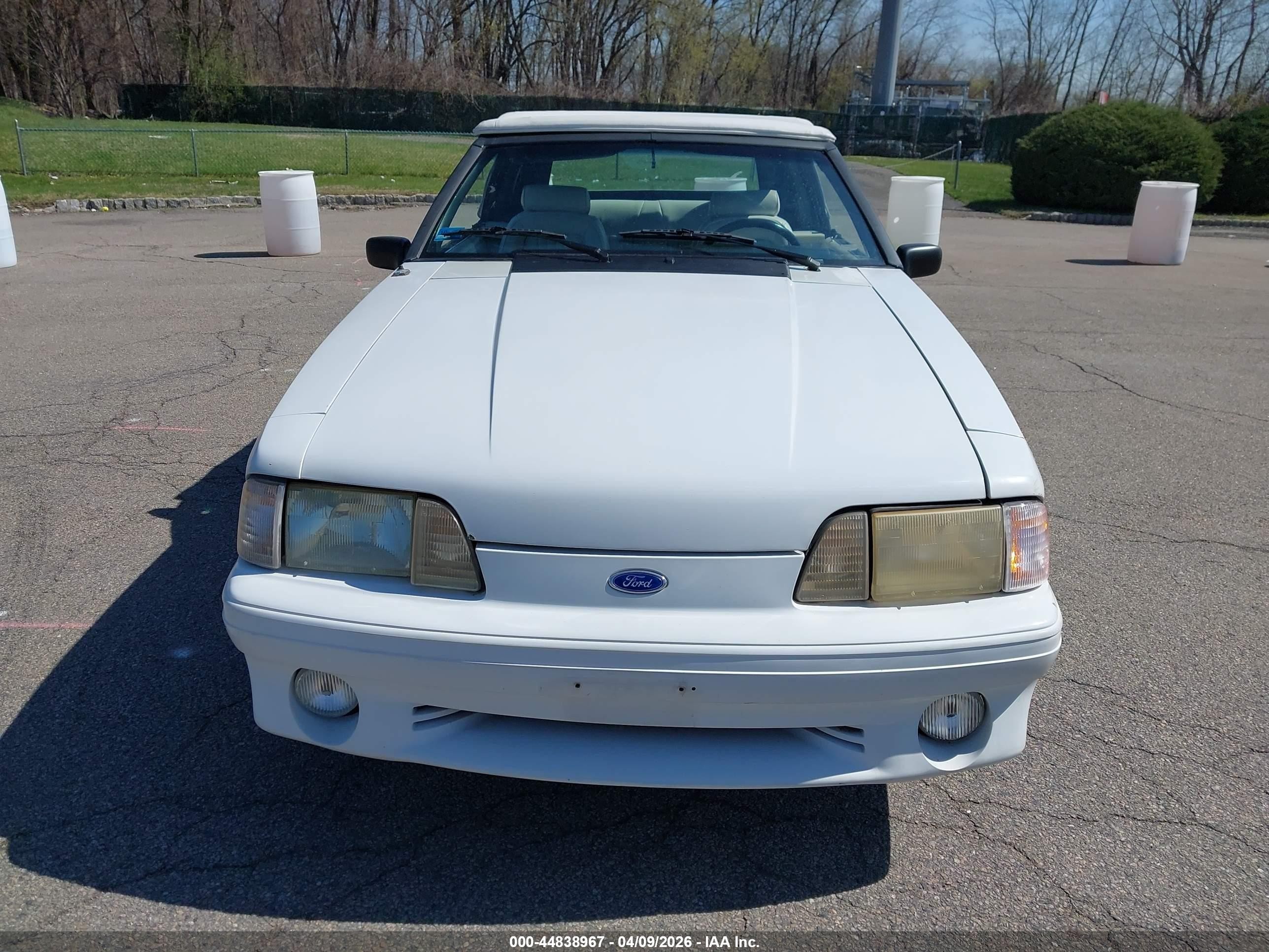 1991 Ford Mustang Gt/cobra Gt White vin: 1FACP45E1MF100105