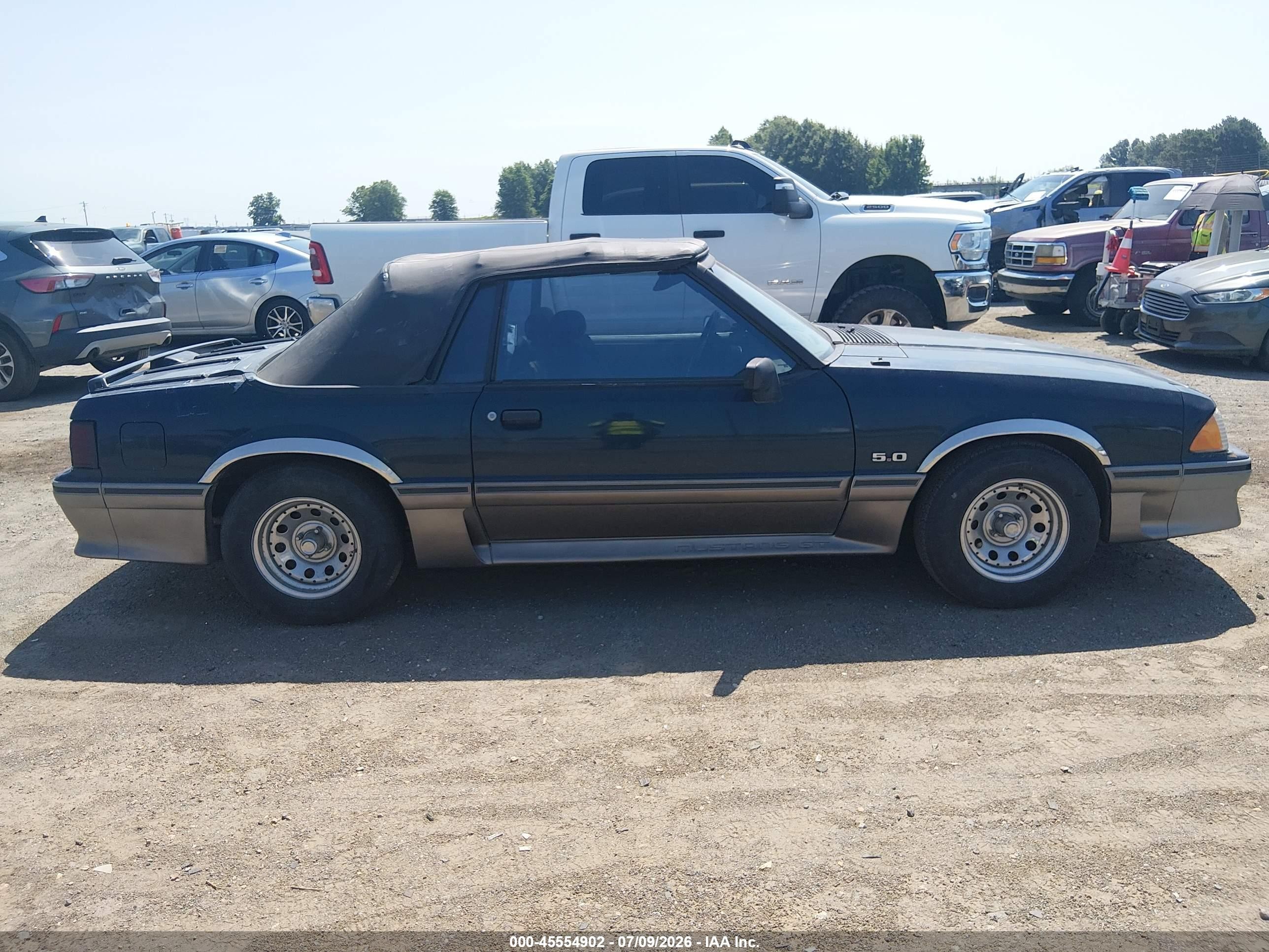 1990 Ford Mustang Gt/cobra Gt Dark Blue vin: 1FACP45E5LF224702
