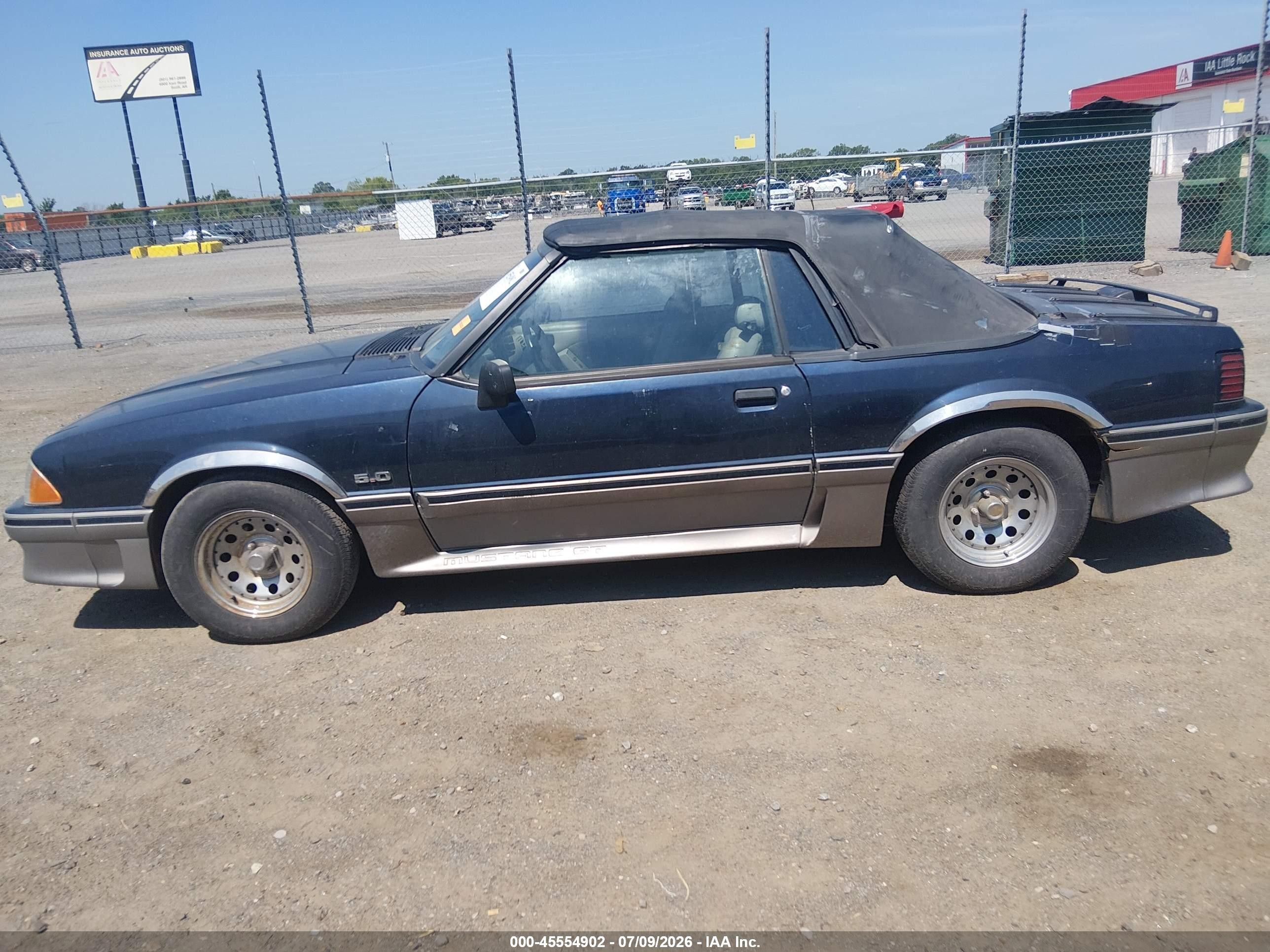 1990 Ford Mustang Gt/cobra Gt Dark Blue vin: 1FACP45E5LF224702