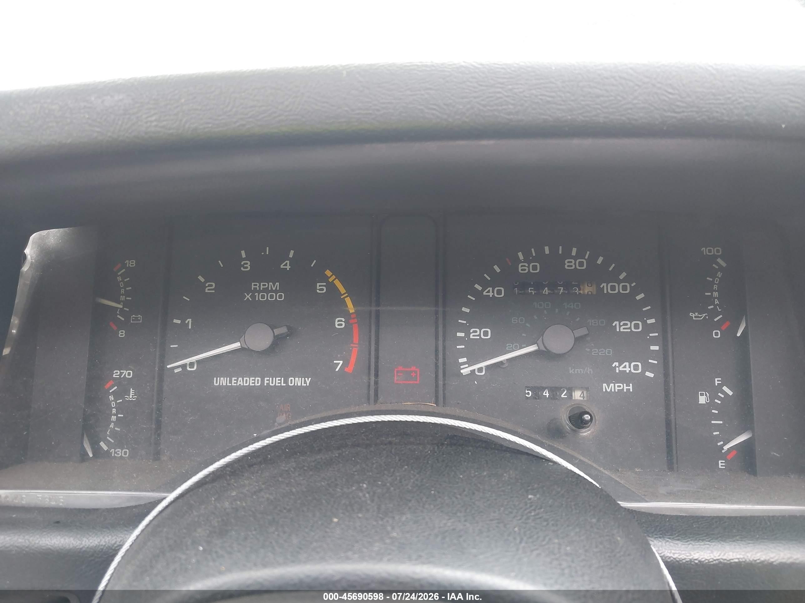 1990 Ford Mustang Gt/cobra Gt Black vin: 1FACP45E6LF173548