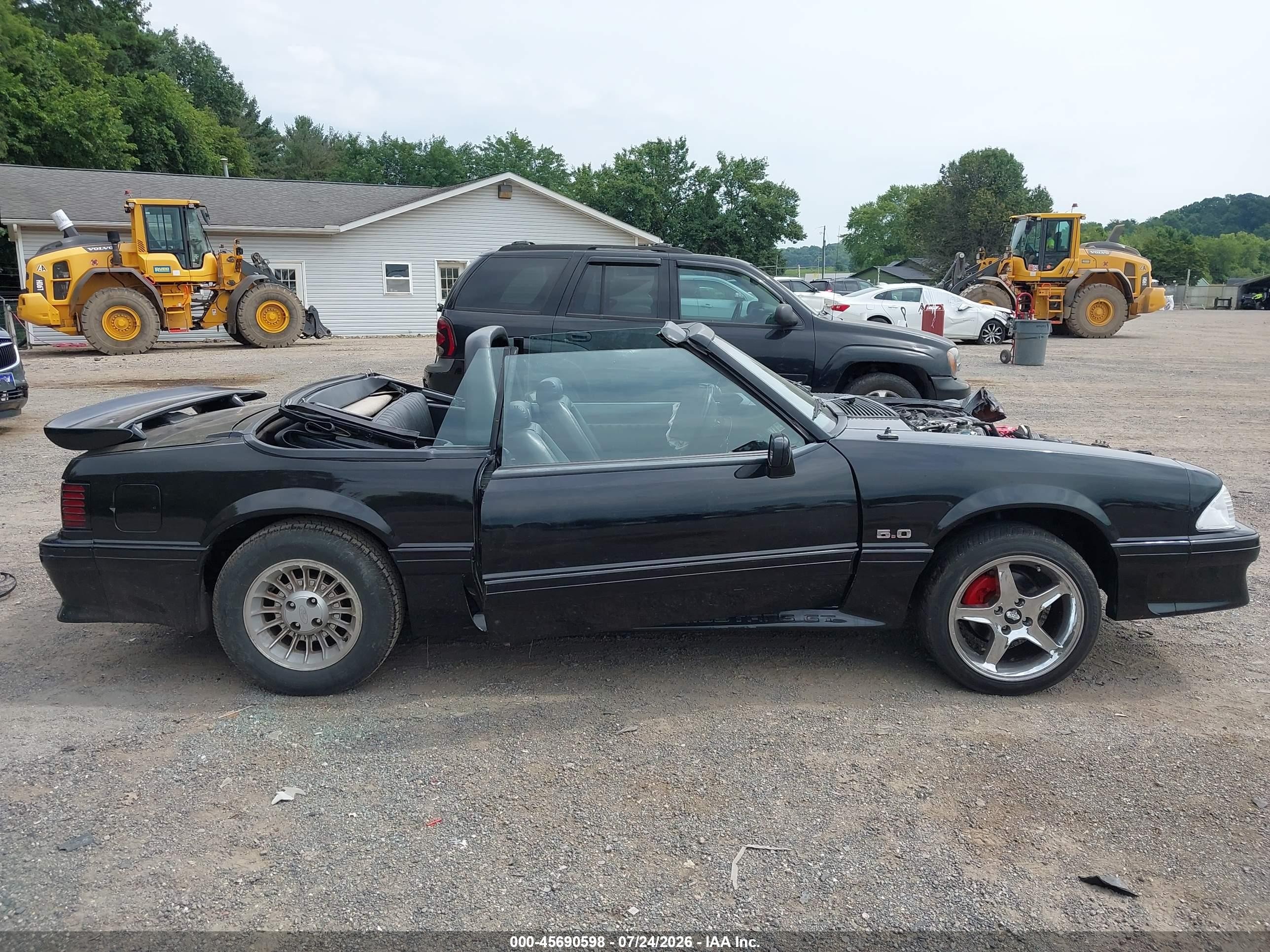1990 Ford Mustang Gt/cobra Gt Black vin: 1FACP45E6LF173548