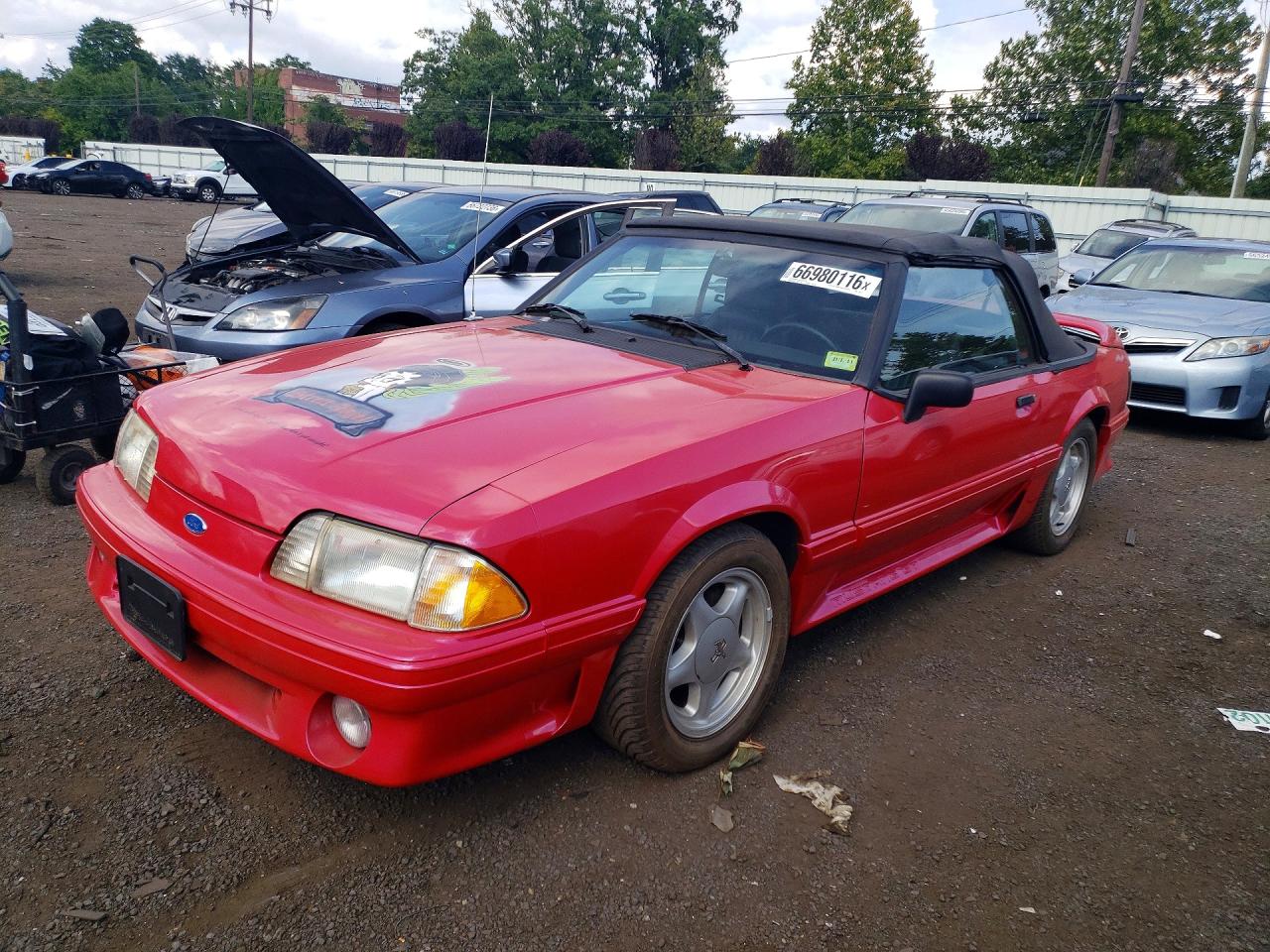 1991 Ford Mustang Gt Red vin: 1FACP45E9MF152131