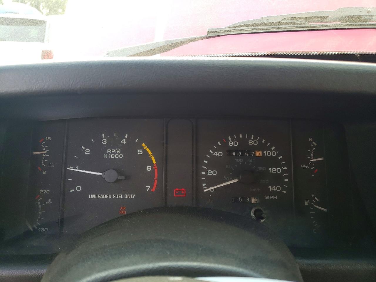 1991 Ford Mustang Gt Red vin: 1FACP45E9MF152131