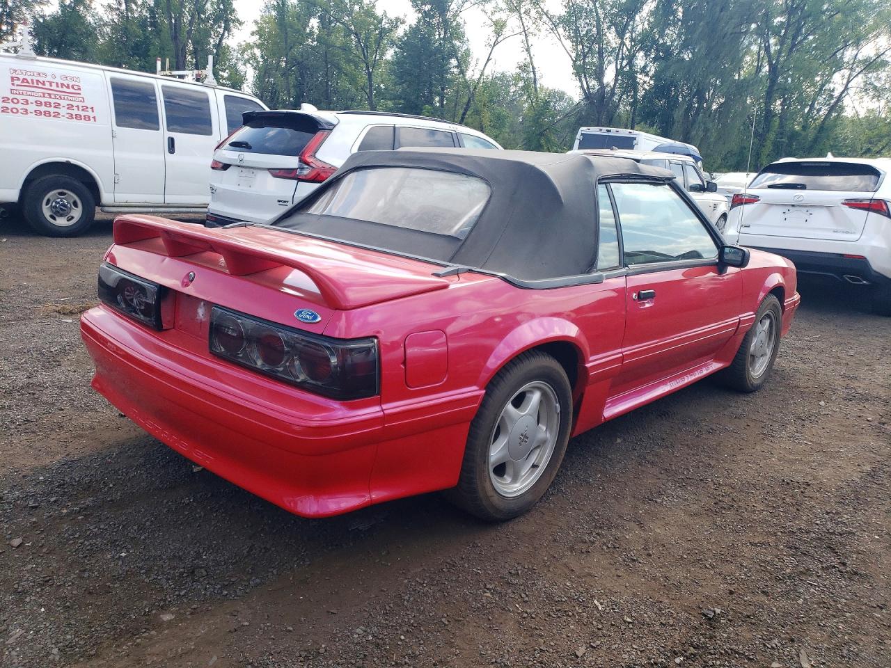 1991 Ford Mustang Gt Red vin: 1FACP45E9MF152131