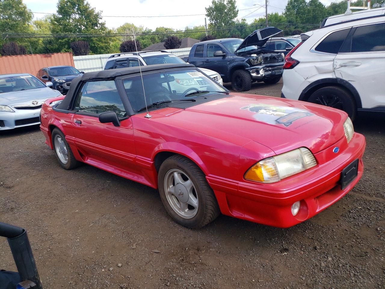 1991 Ford Mustang Gt Red vin: 1FACP45E9MF152131