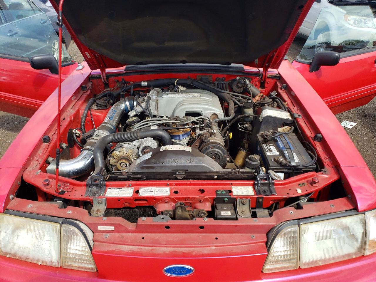 1991 Ford Mustang Gt Red vin: 1FACP45E9MF152131