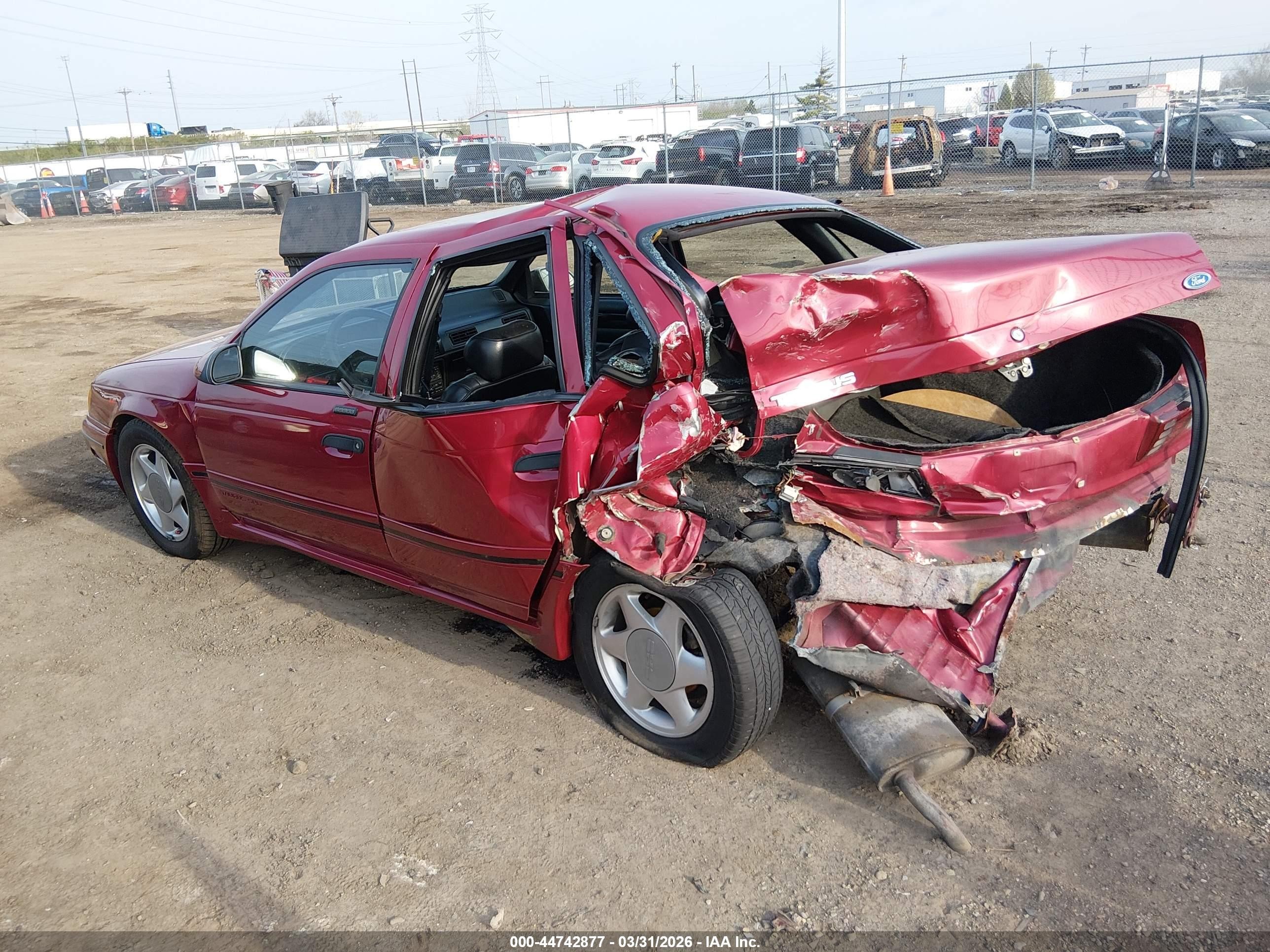 1990 Ford Taurus Sho Red vin: 1FACP54Y0LA234293