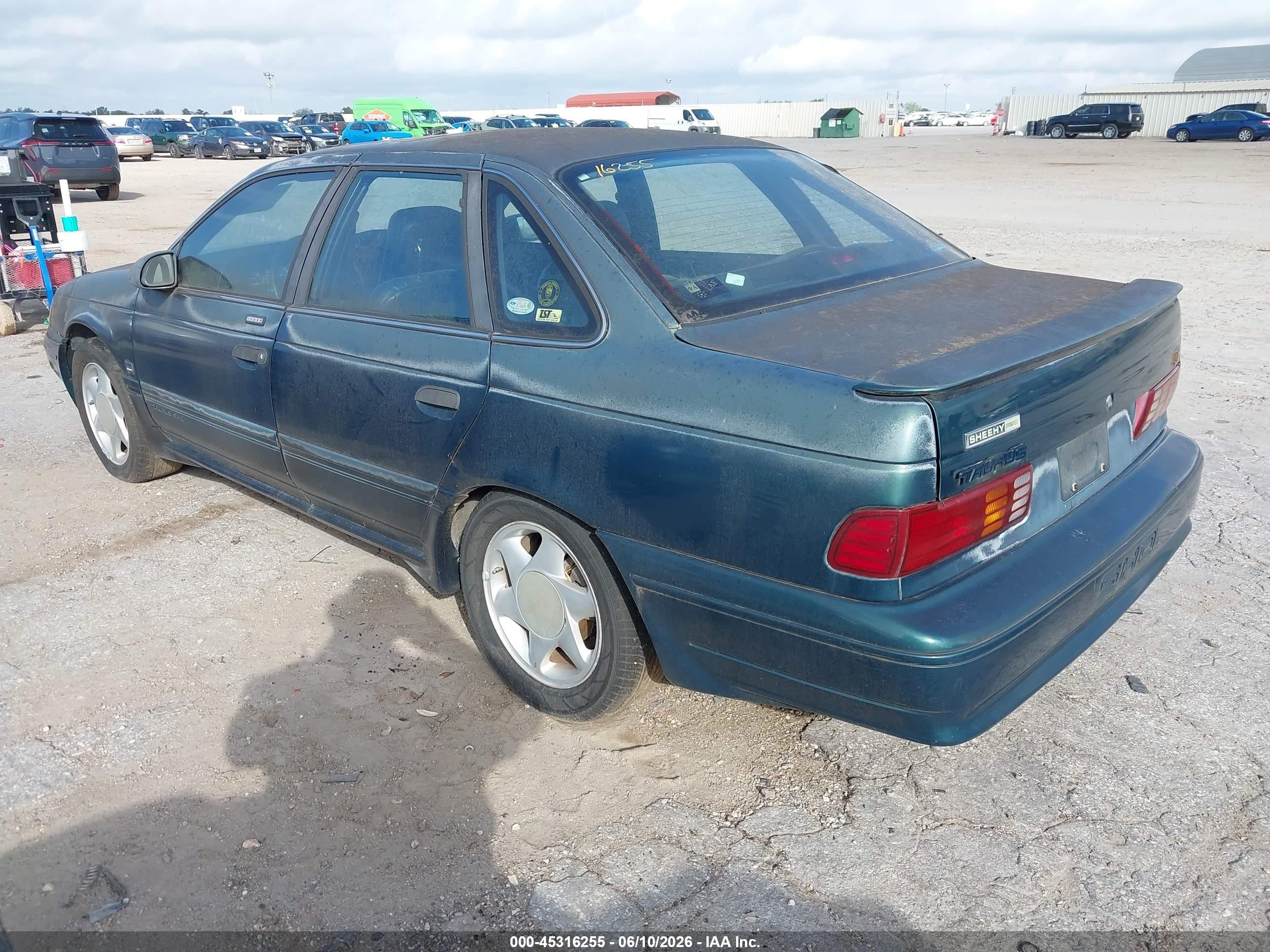 1991 Ford Taurus Sho Green vin: 1FACP54Y4MA233388