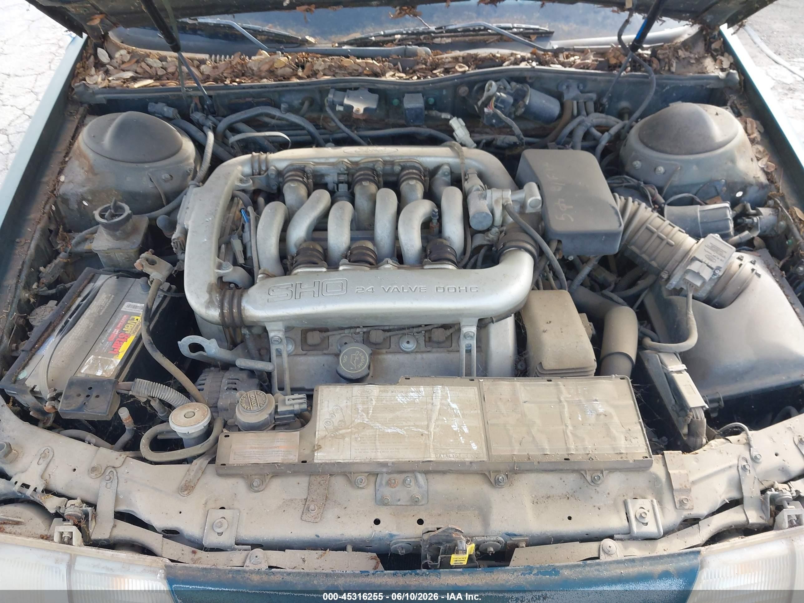 1991 Ford Taurus Sho Green vin: 1FACP54Y4MA233388
