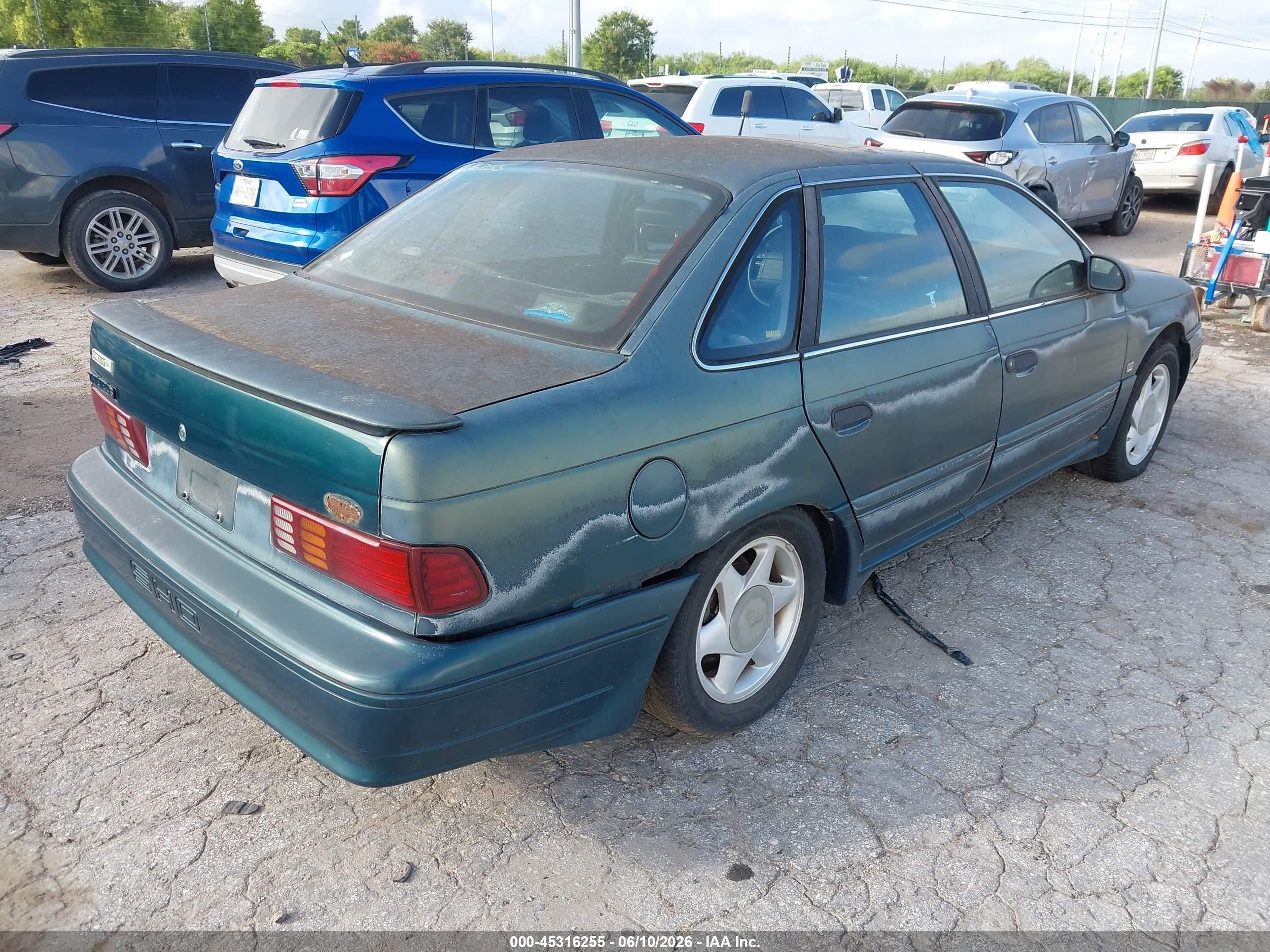 1991 Ford Taurus Sho Green vin: 1FACP54Y4MA233388