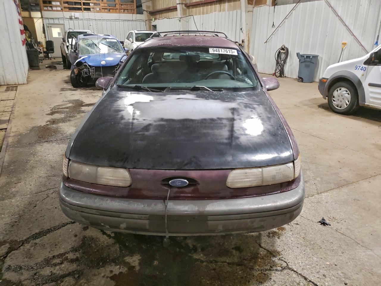 1992 Ford Taurus Gl Burgundy vin: 1FACP57U3NG198656