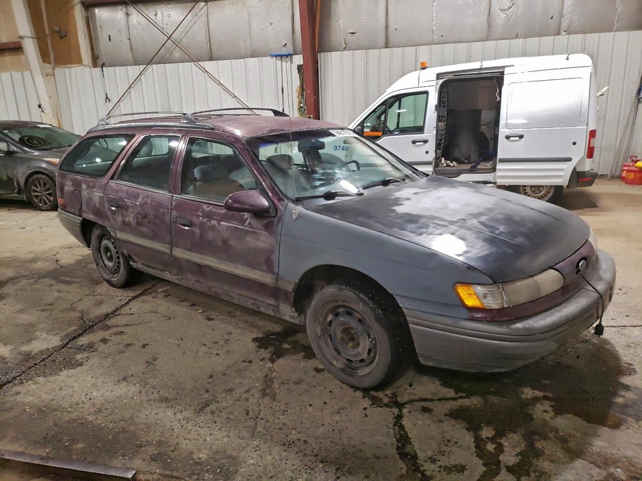 1992 Ford Taurus Gl Burgundy vin: 1FACP57U3NG198656