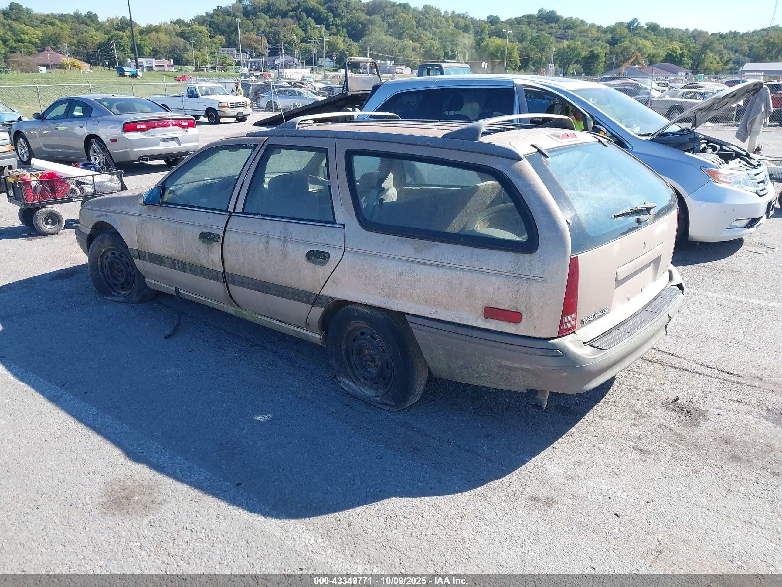 1992 Ford Taurus Gl Beige vin: 1FACP57U5NG180336