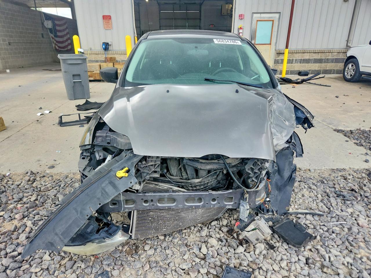 2013 Ford Focus S Gray vin: 1FADP3E20DL169776