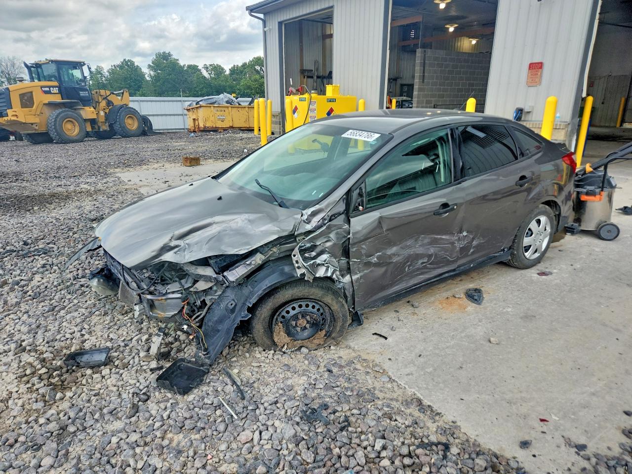 2013 Ford Focus S Gray vin: 1FADP3E20DL169776