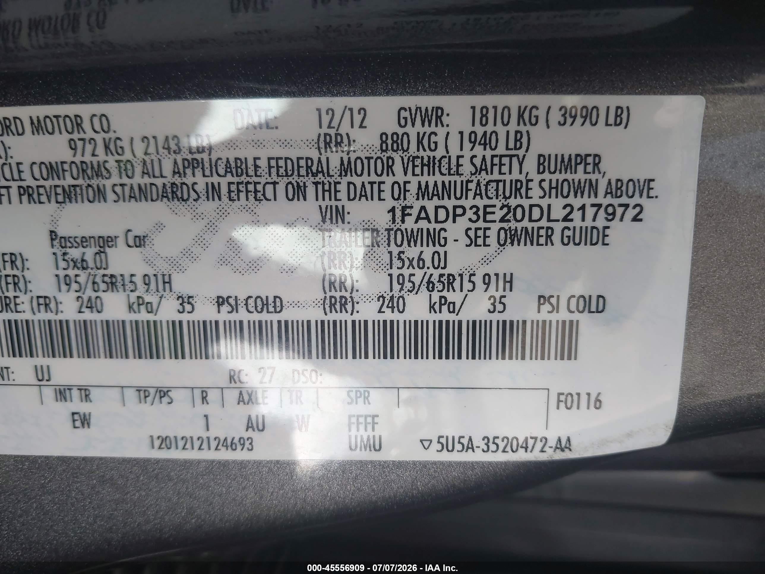 2013 Ford Focus S Gray vin: 1FADP3E20DL217972