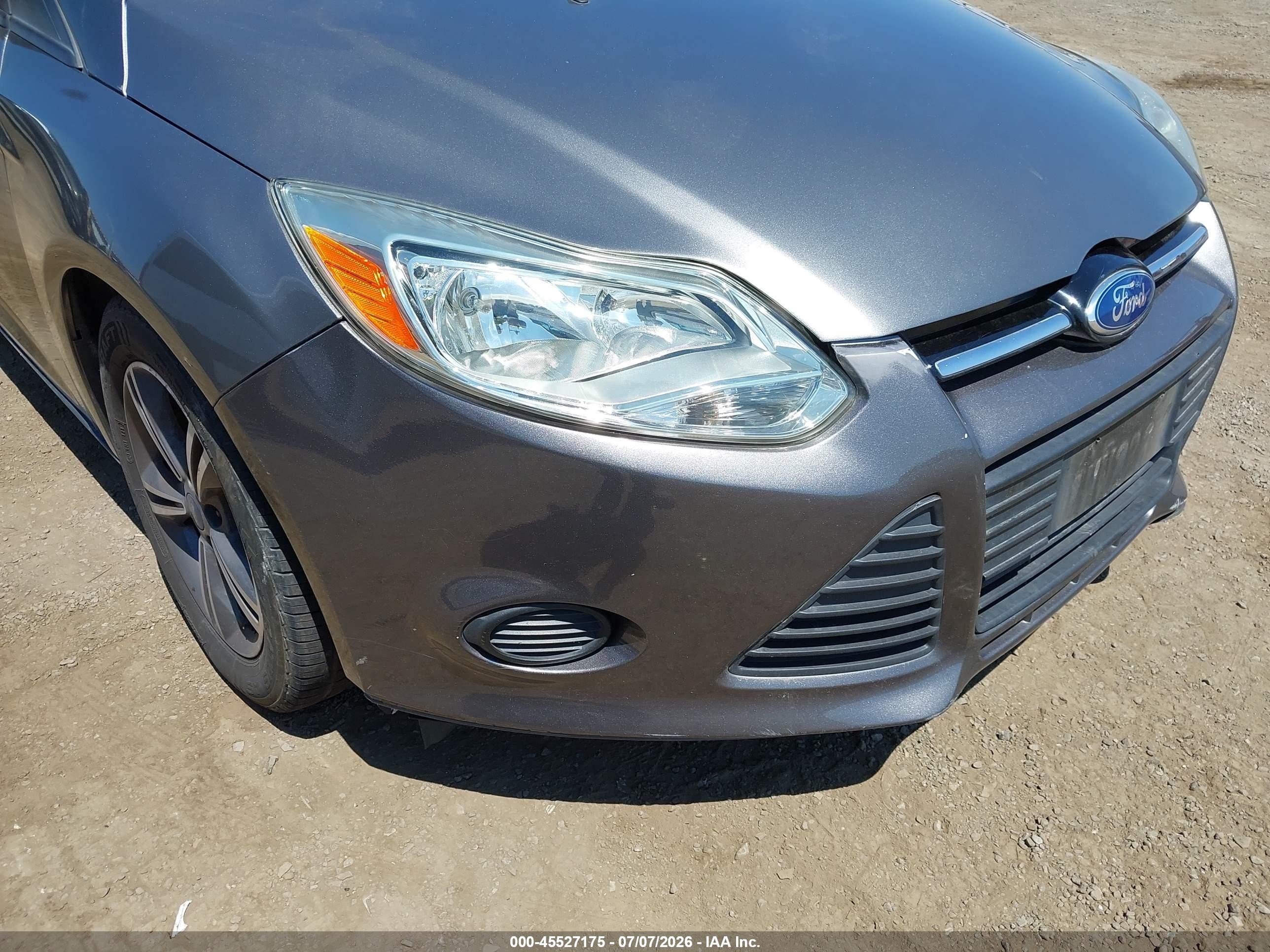 2014 Ford Focus S Gray vin: 1FADP3E20EL139436