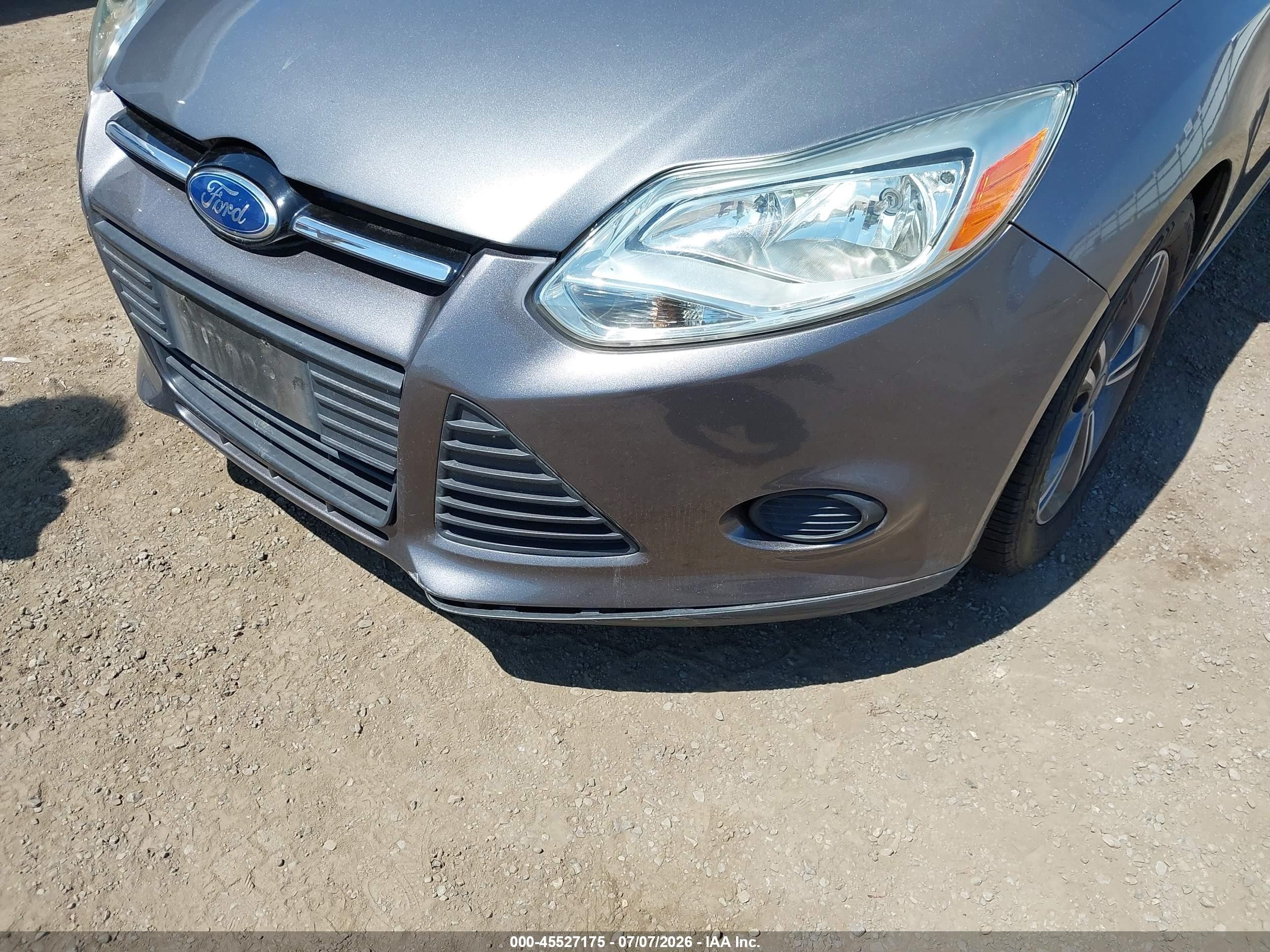 2014 Ford Focus S Gray vin: 1FADP3E20EL139436
